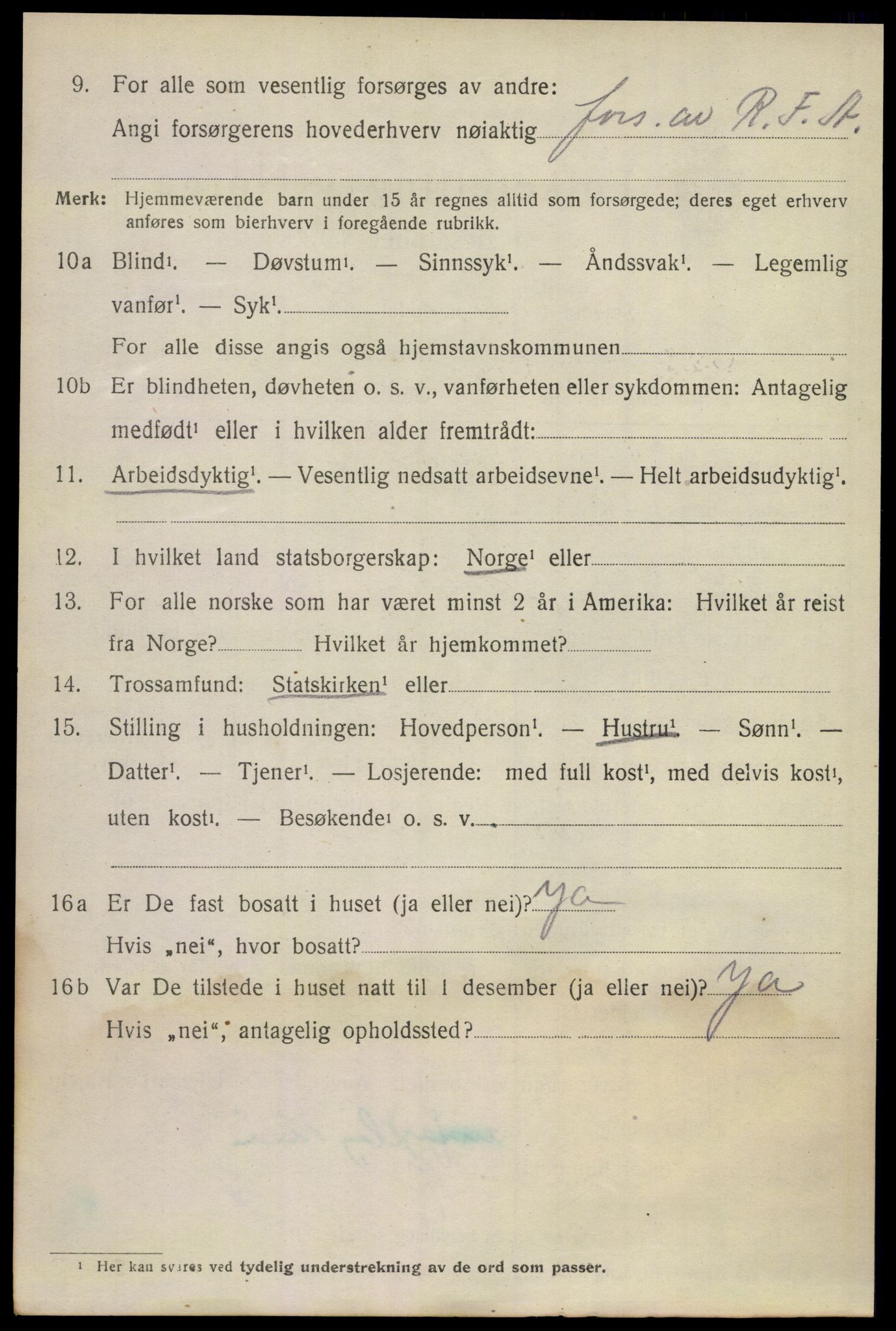 SAKO, 1920 census for Flesberg, 1920, p. 3830