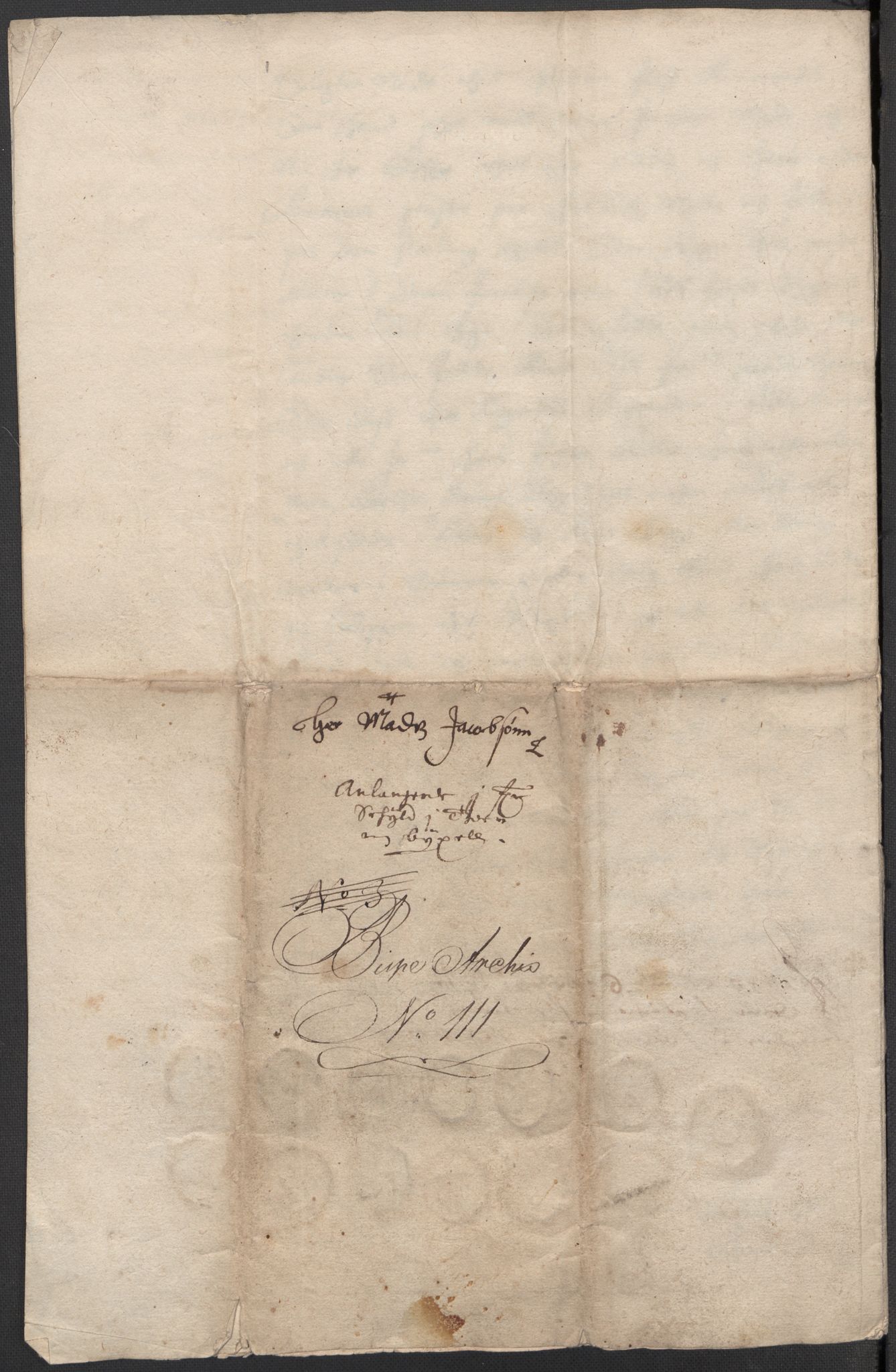 Riksarkivets diplomsamling, AV/RA-EA-5965/F15/L0005: Prestearkiv - Østfold, 1572-1830, p. 250