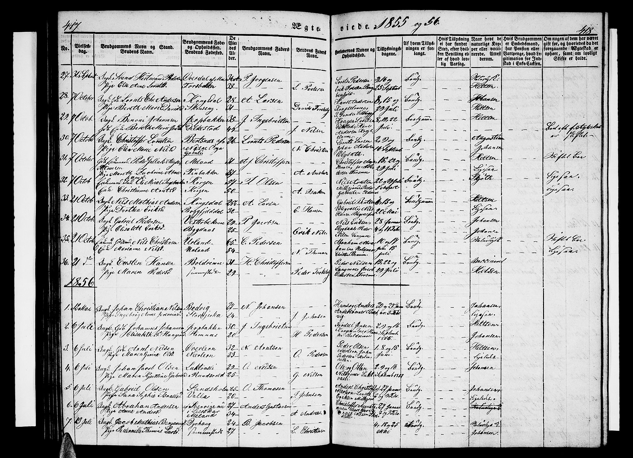 Ministerialprotokoller, klokkerbøker og fødselsregistre - Nordland, SAT/A-1459/825/L0364: Parish register (copy) no. 825C01, 1841-1863, p. 417-418
