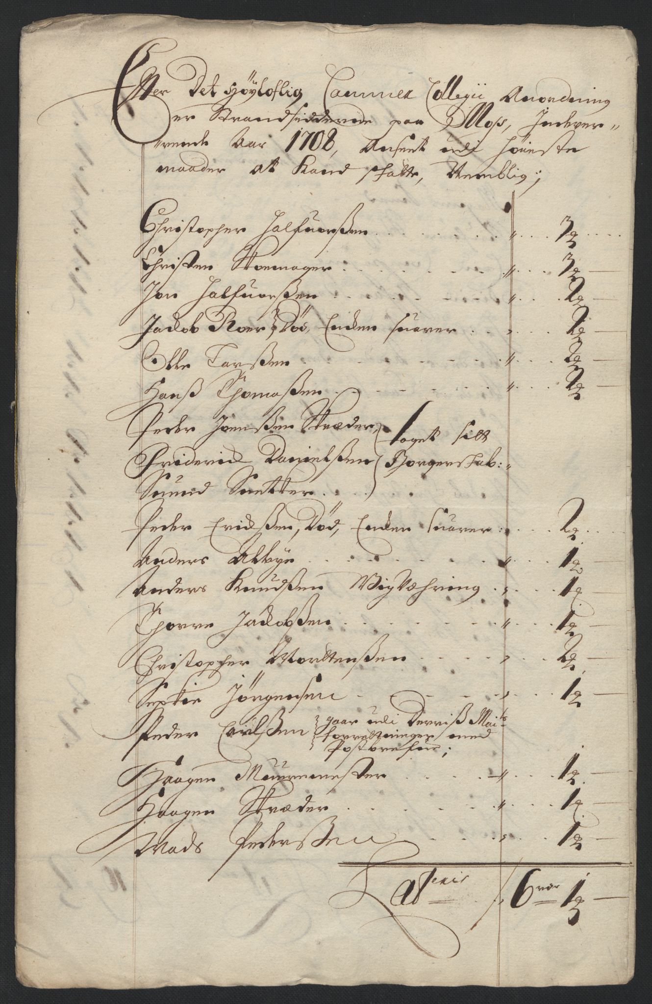 Rentekammeret inntil 1814, Reviderte regnskaper, Fogderegnskap, RA/EA-4092/R04/L0134: Fogderegnskap Moss, Onsøy, Tune, Veme og Åbygge, 1707-1708, p. 282