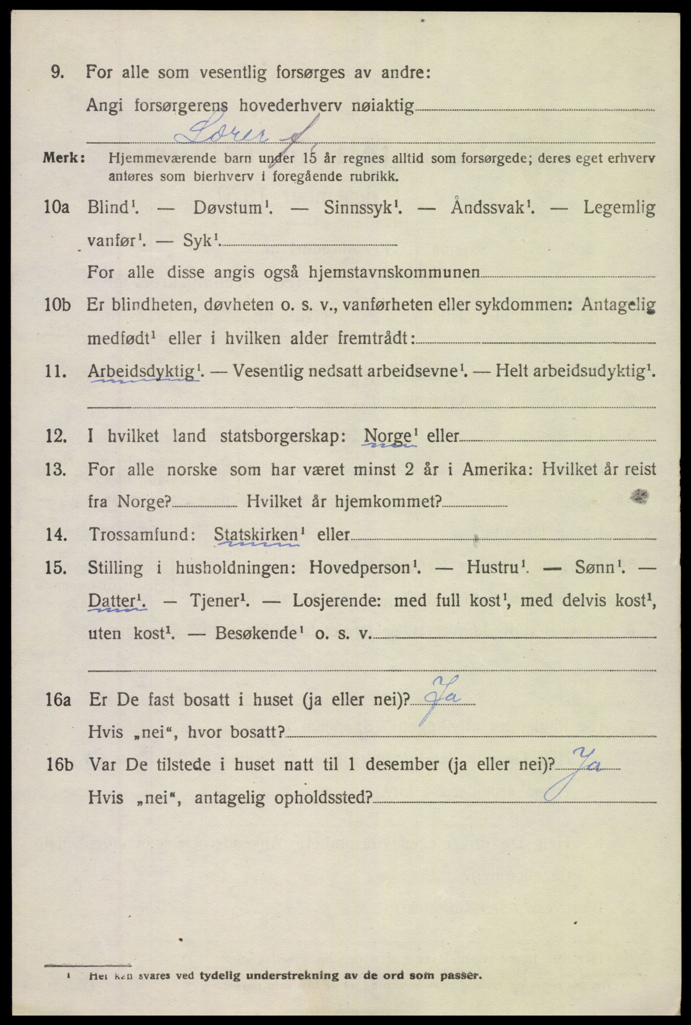 SAK, 1920 census for Holt, 1920, p. 4935