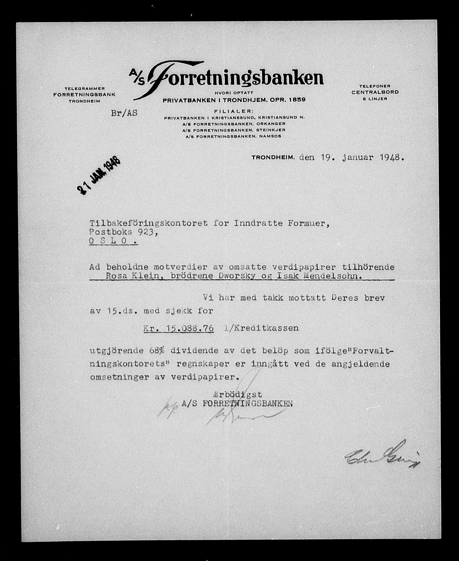 Justisdepartementet, Tilbakeføringskontoret for inndratte formuer, AV/RA-S-1564/H/Hc/Hca/L0902: --, 1945-1947, p. 197