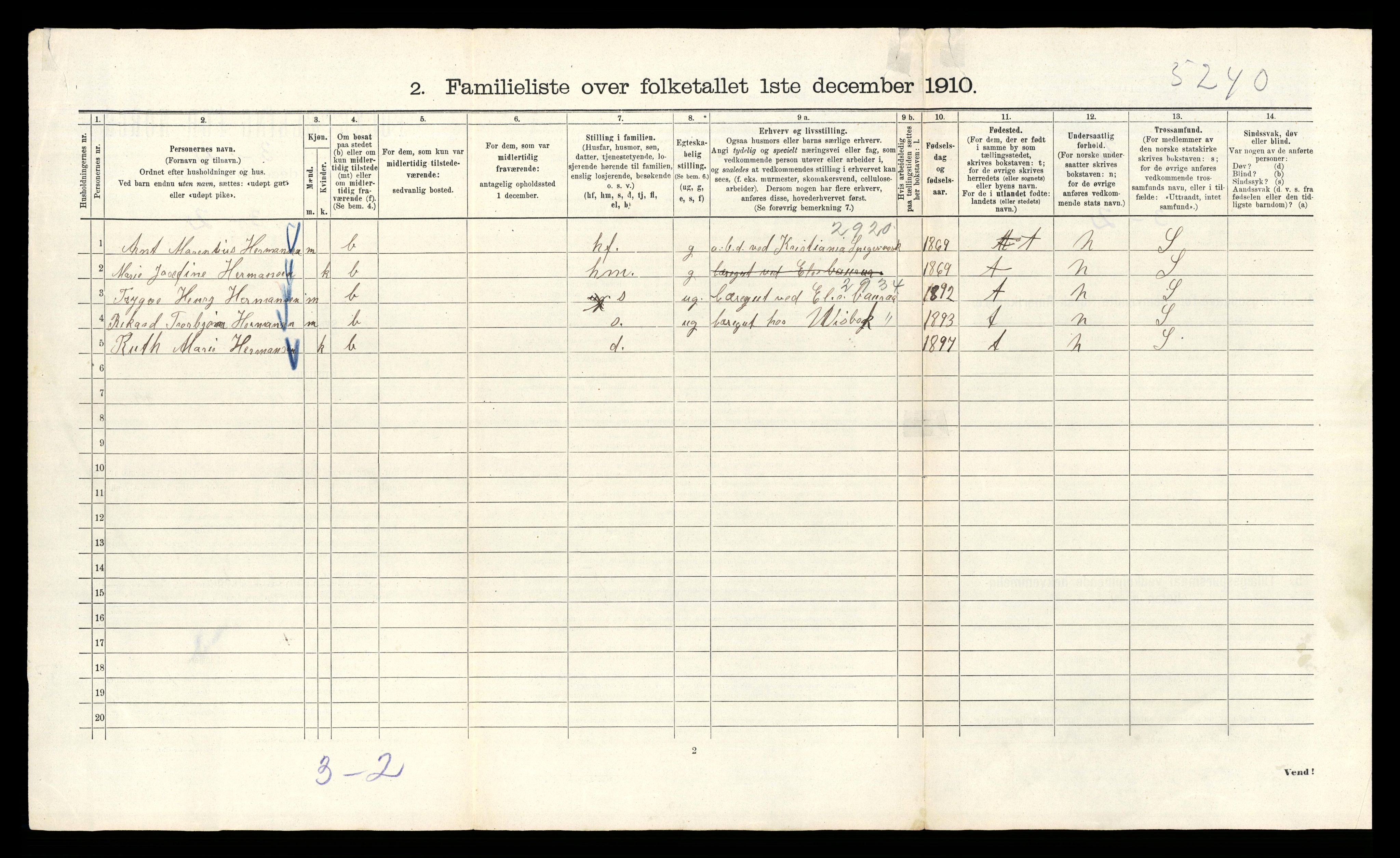 RA, 1910 census for Kristiania, 1910, p. 28900