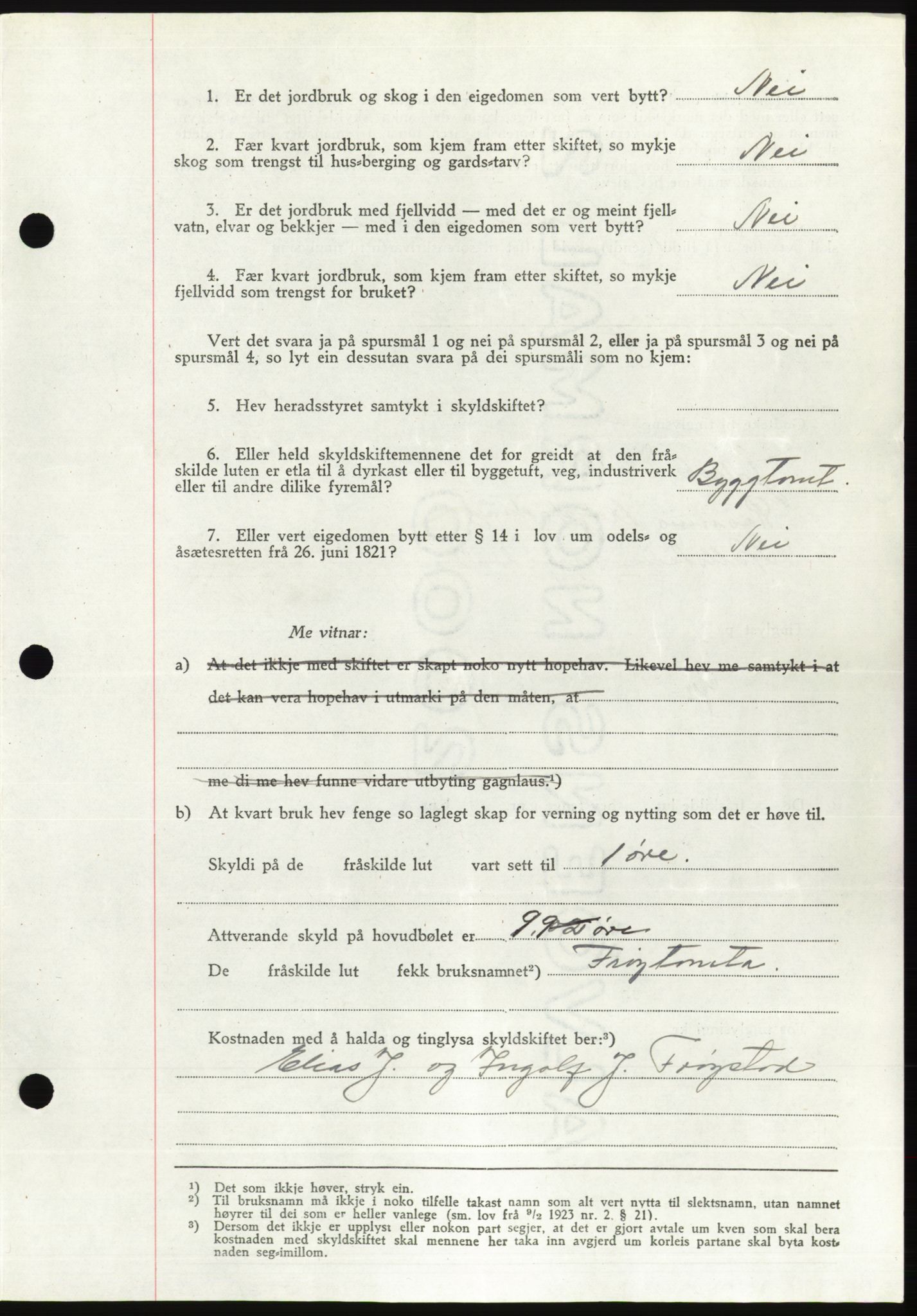 Søre Sunnmøre sorenskriveri, AV/SAT-A-4122/1/2/2C/L0076: Mortgage book no. 2A, 1943-1944, Diary no: : 628/1944