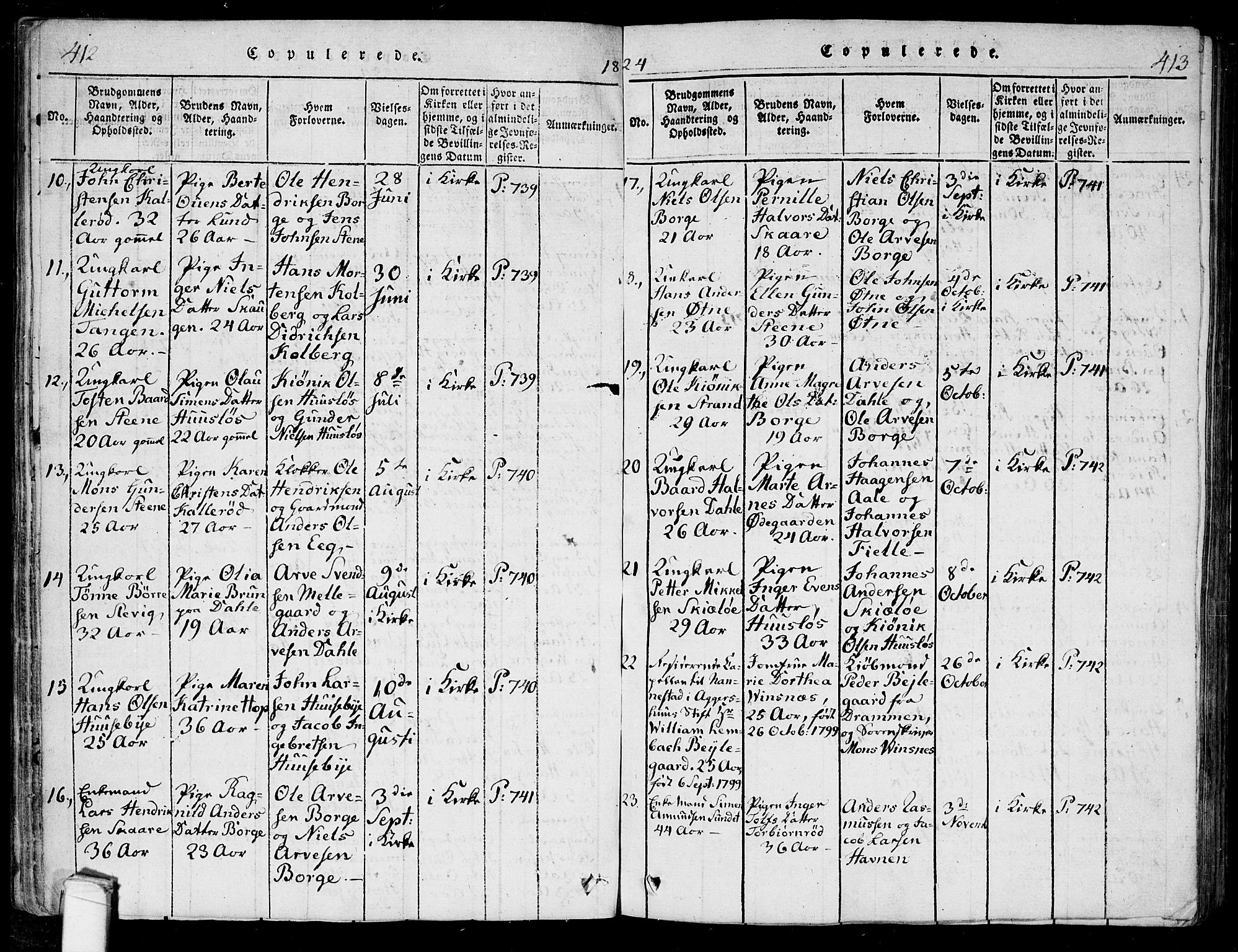 Onsøy prestekontor Kirkebøker, AV/SAO-A-10914/F/Fa/L0002: Parish register (official) no. I 2, 1814-1840, p. 412-413