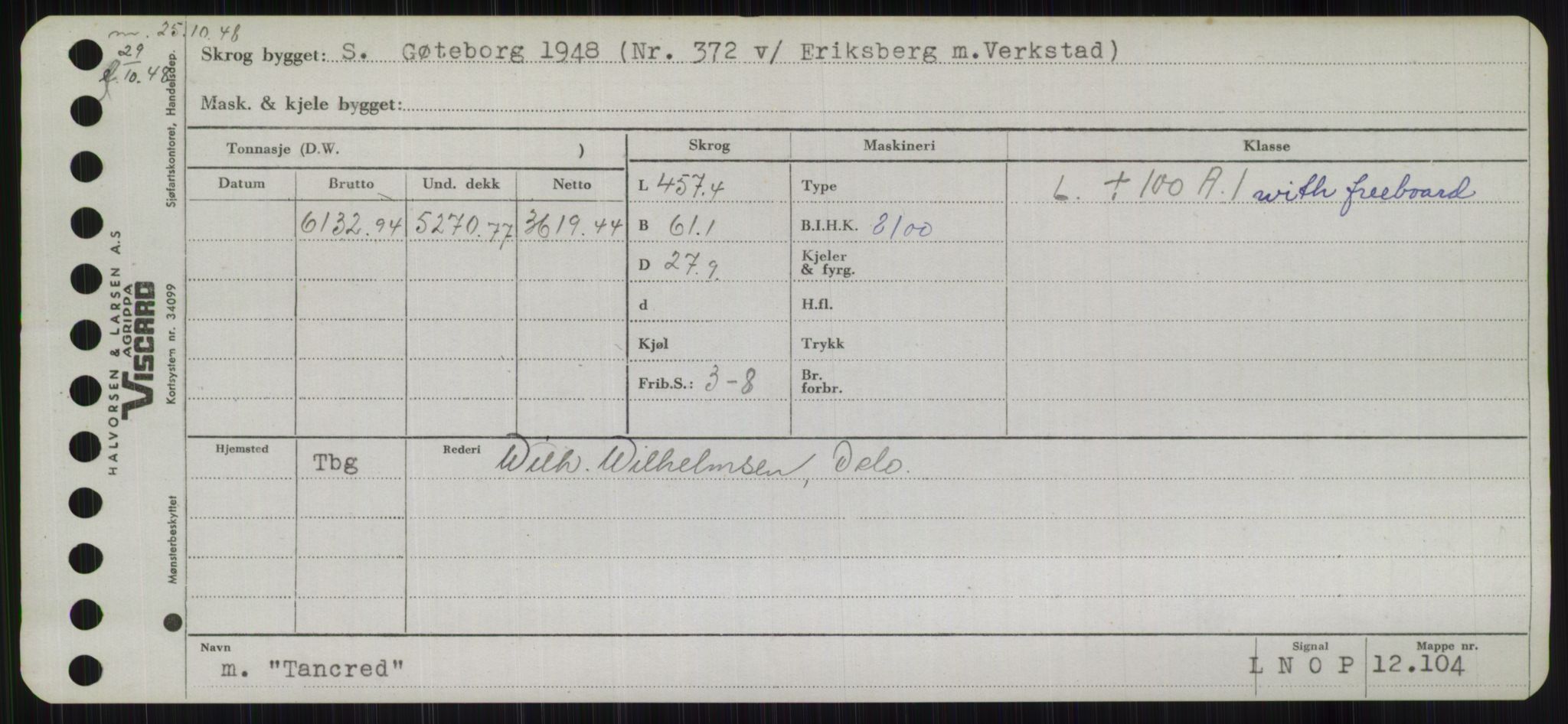 Sjøfartsdirektoratet med forløpere, Skipsmålingen, RA/S-1627/H/Hb/L0005: Fartøy, T-Å, p. 27