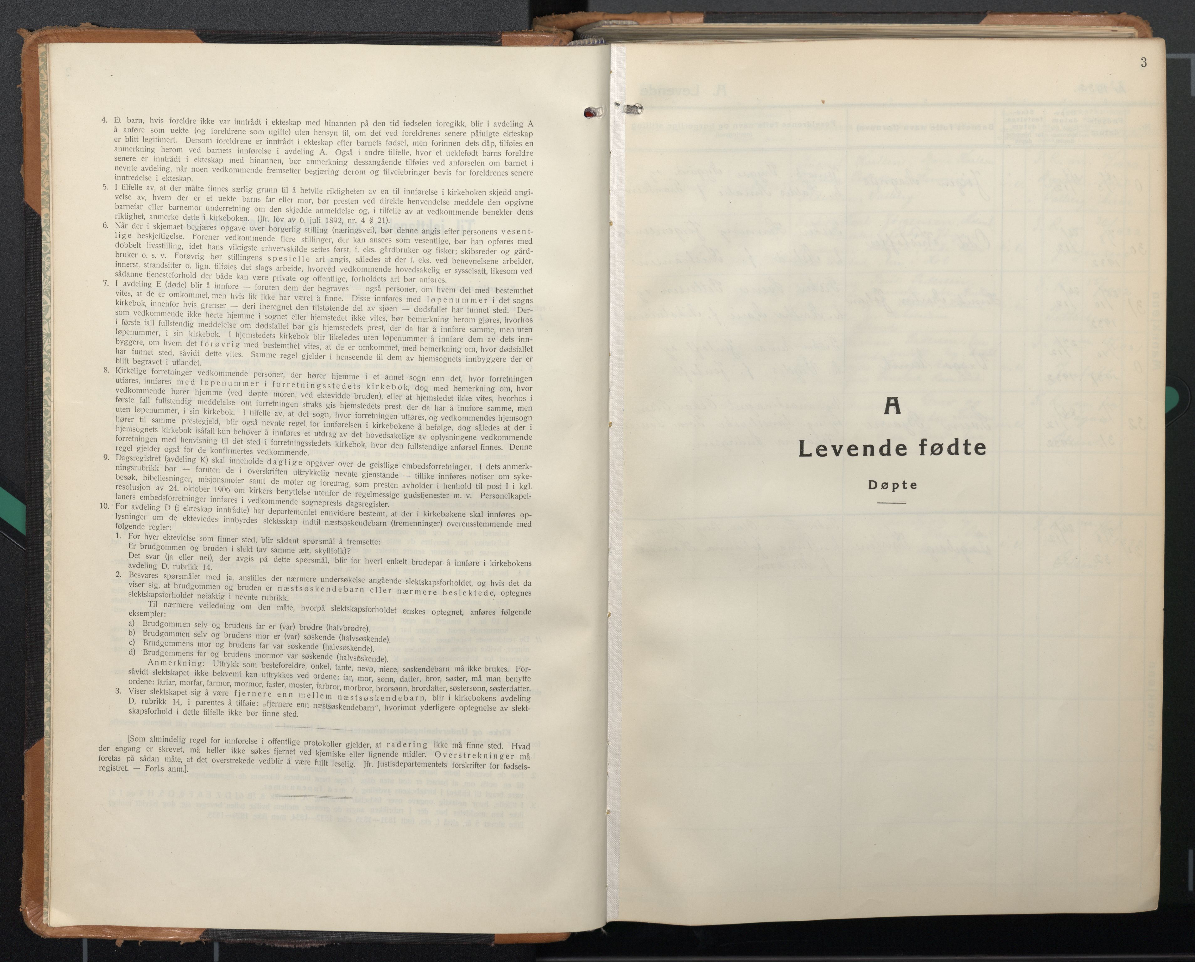 Ministerialprotokoller, klokkerbøker og fødselsregistre - Nordland, AV/SAT-A-1459/882/L1184: Parish register (copy) no. 882C02, 1932-1951, p. 3