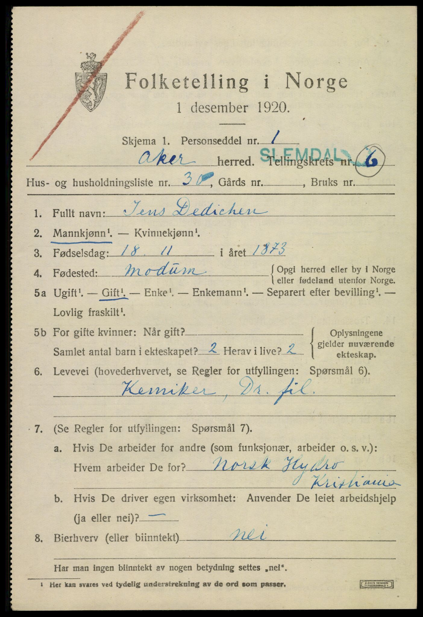 SAO, 1920 census for Aker, 1920, p. 34514