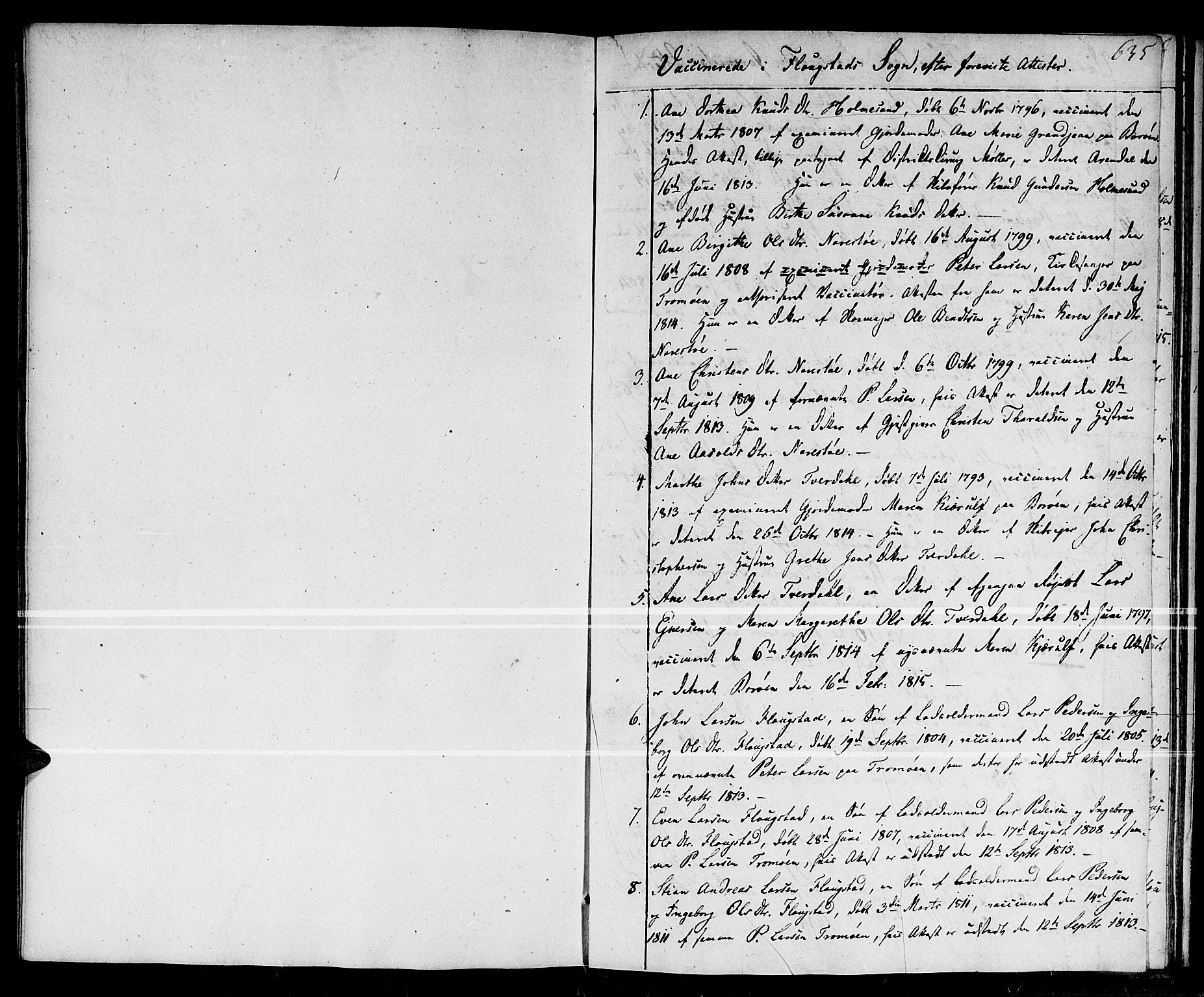 Dypvåg sokneprestkontor, SAK/1111-0007/F/Fa/Faa/L0002: Parish register (official) no. A 2 /2, 1813-1824, p. 635