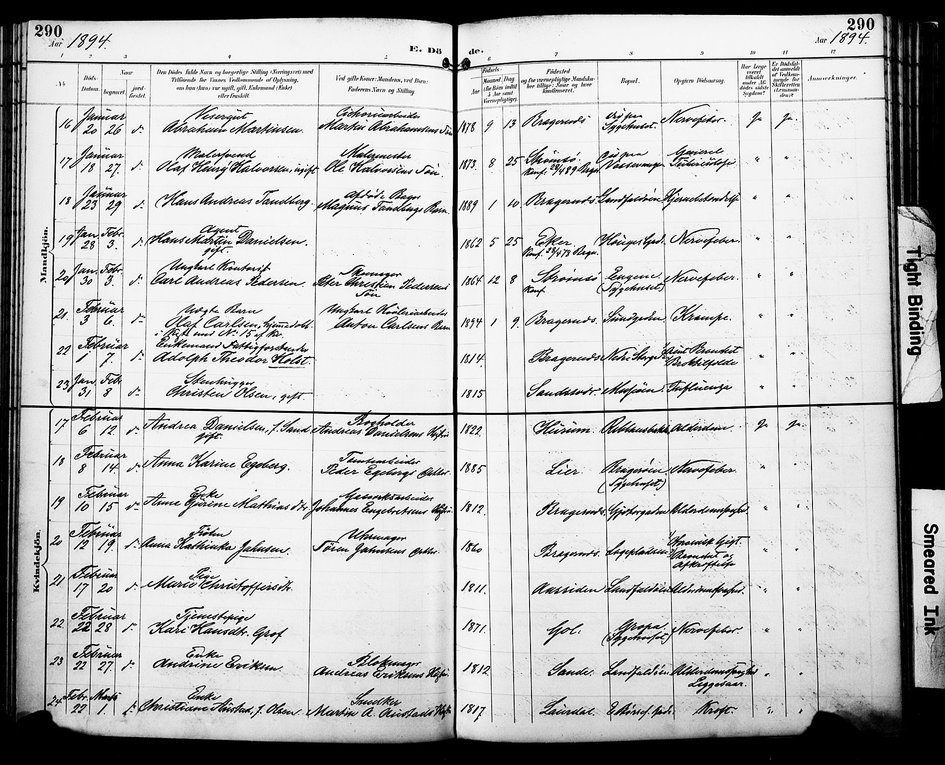 Bragernes kirkebøker, AV/SAKO-A-6/F/Fb/L0008: Parish register (official) no. II 8, 1894-1902, p. 290