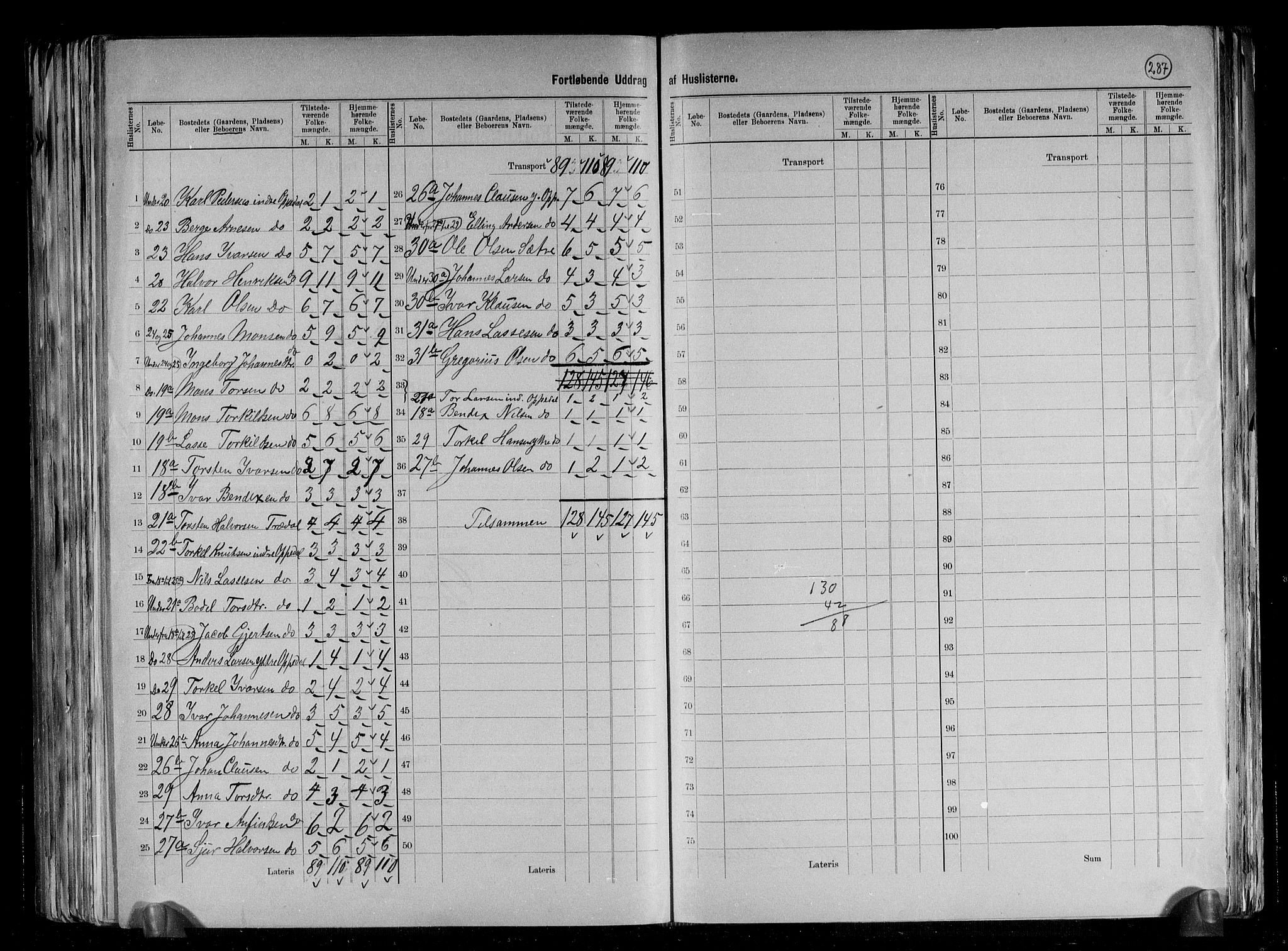 RA, 1891 census for 1415 Lavik og Brekke, 1891, p. 19