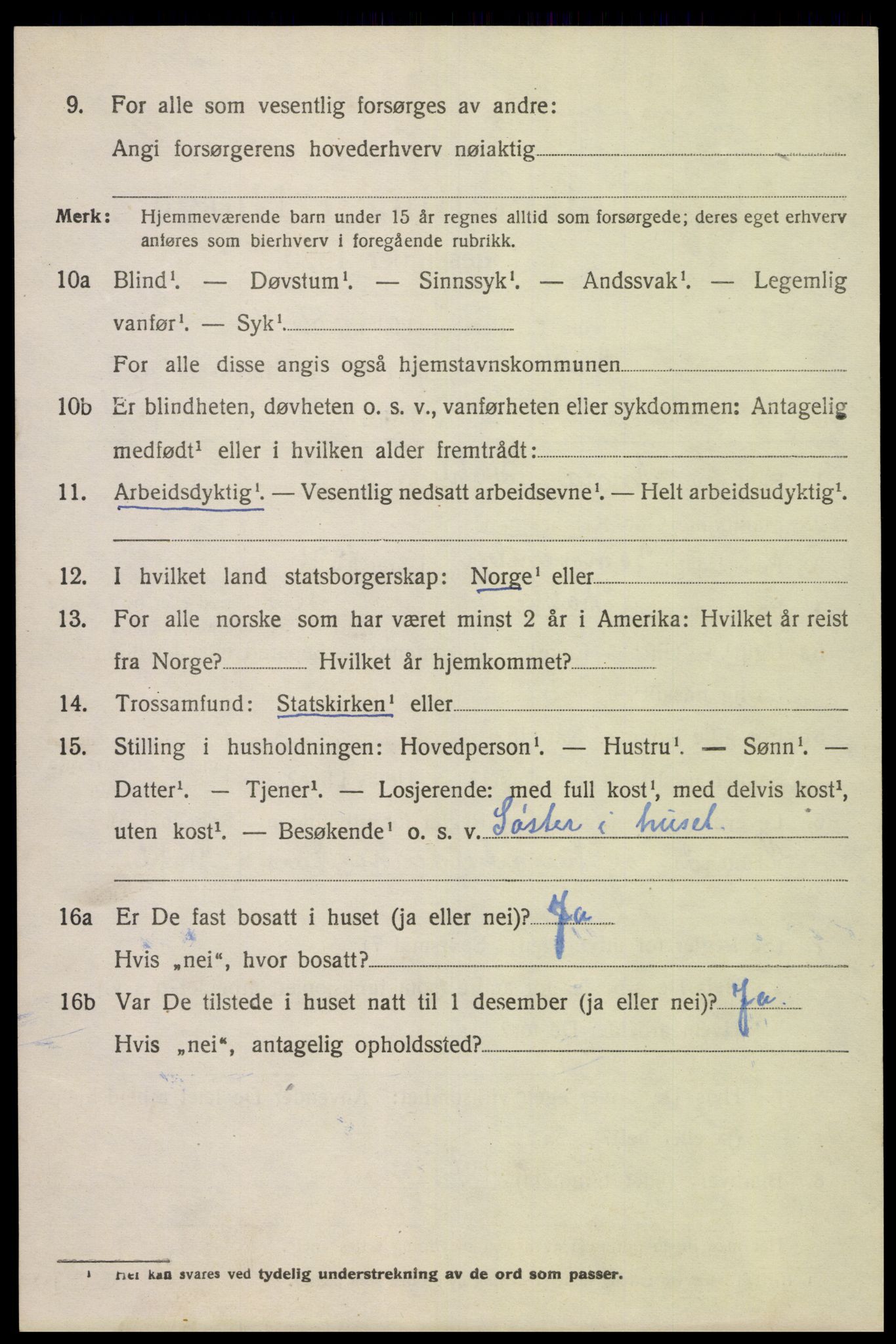 SAK, 1920 census for Bakke, 1920, p. 1093