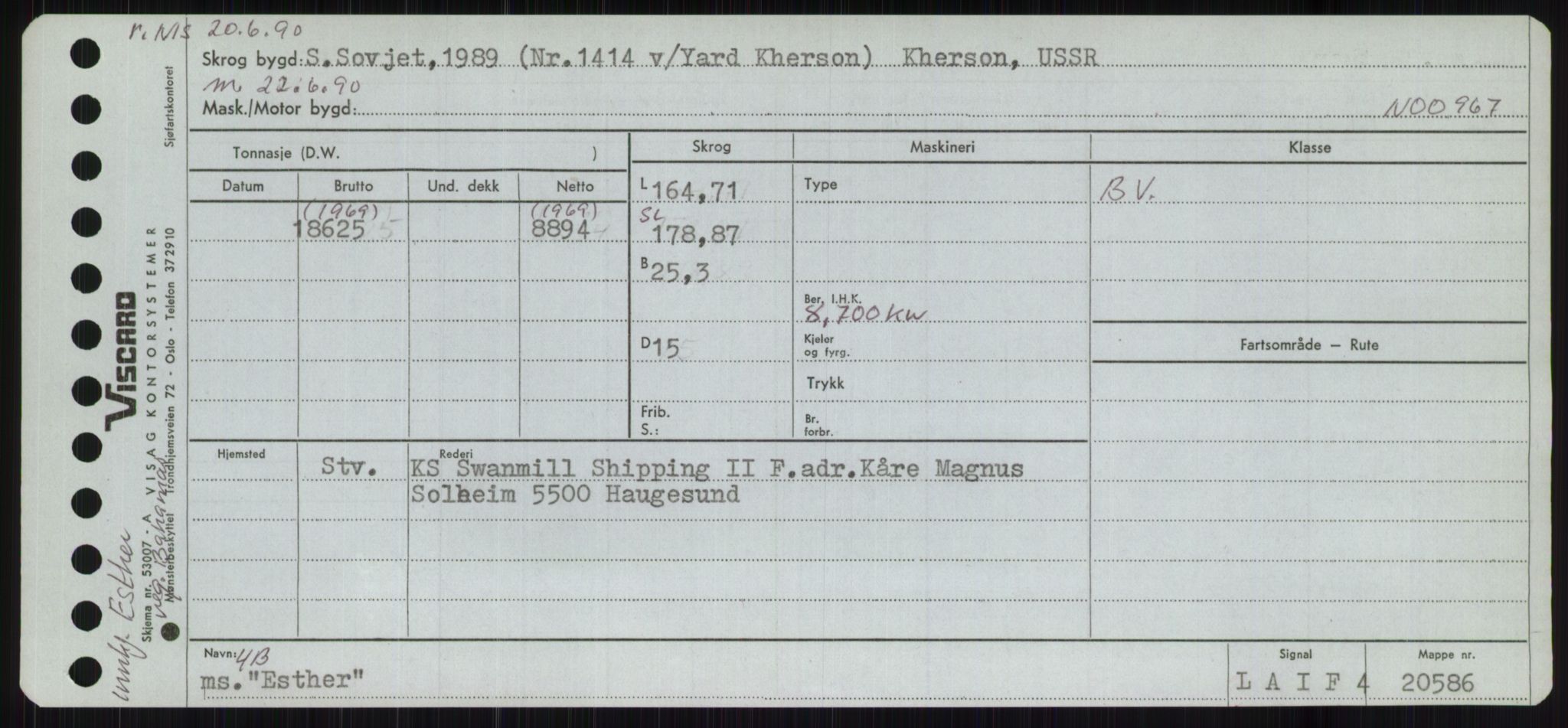 Sjøfartsdirektoratet med forløpere, Skipsmålingen, RA/S-1627/H/Ha/L0002/0001: Fartøy, Eik-Hill / Fartøy, Eik-F, p. 233