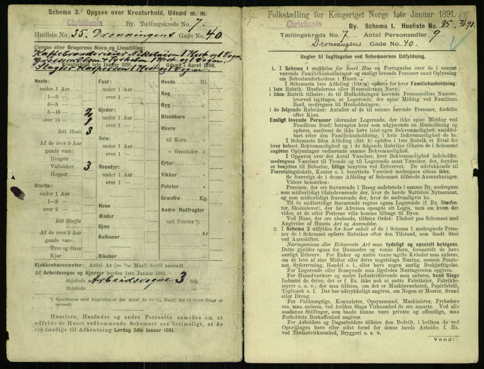 RA, 1891 census for 0301 Kristiania, 1891, p. 2763