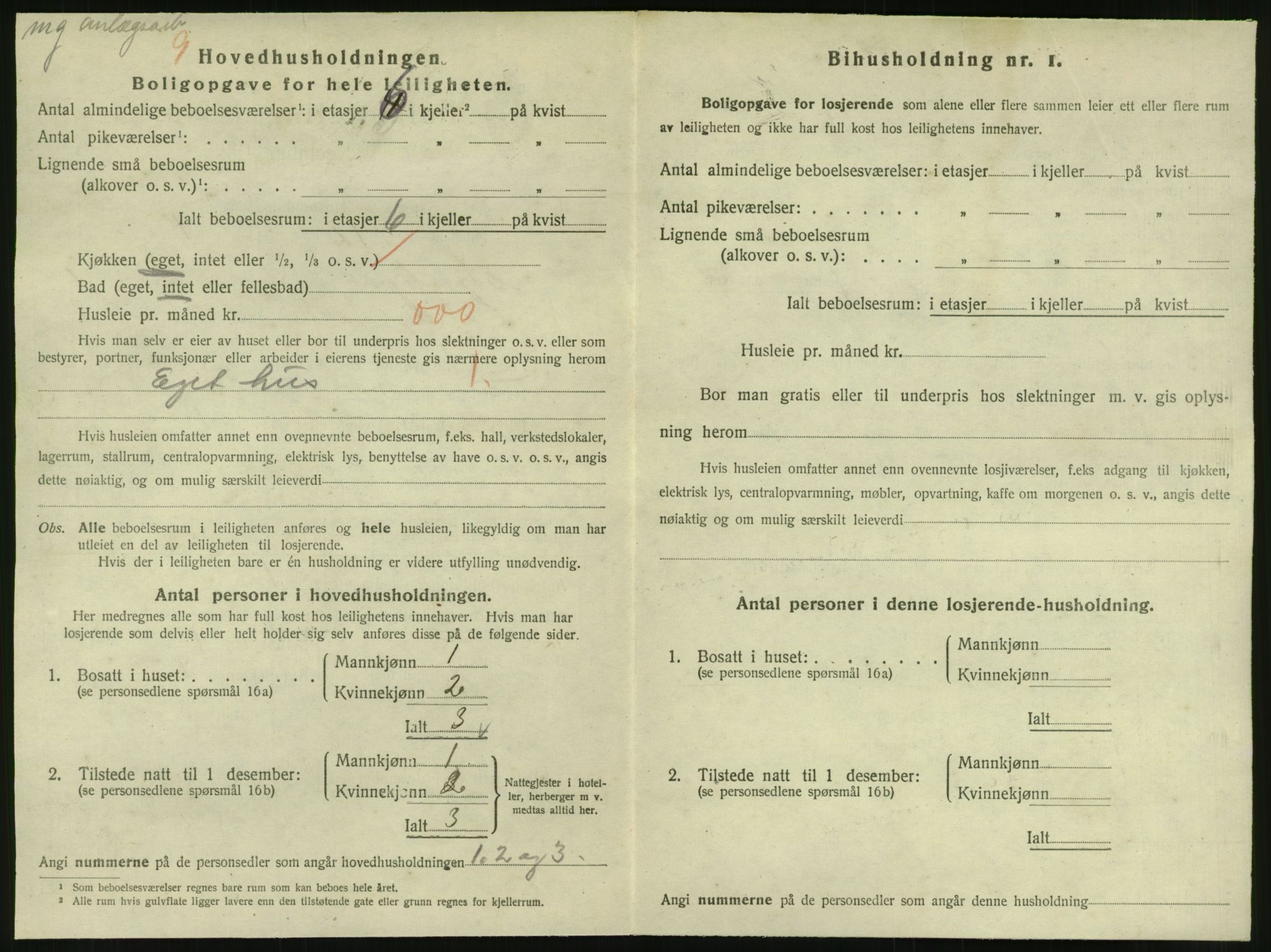 SAT, 1920 census for Steinkjer, 1920, p. 1437