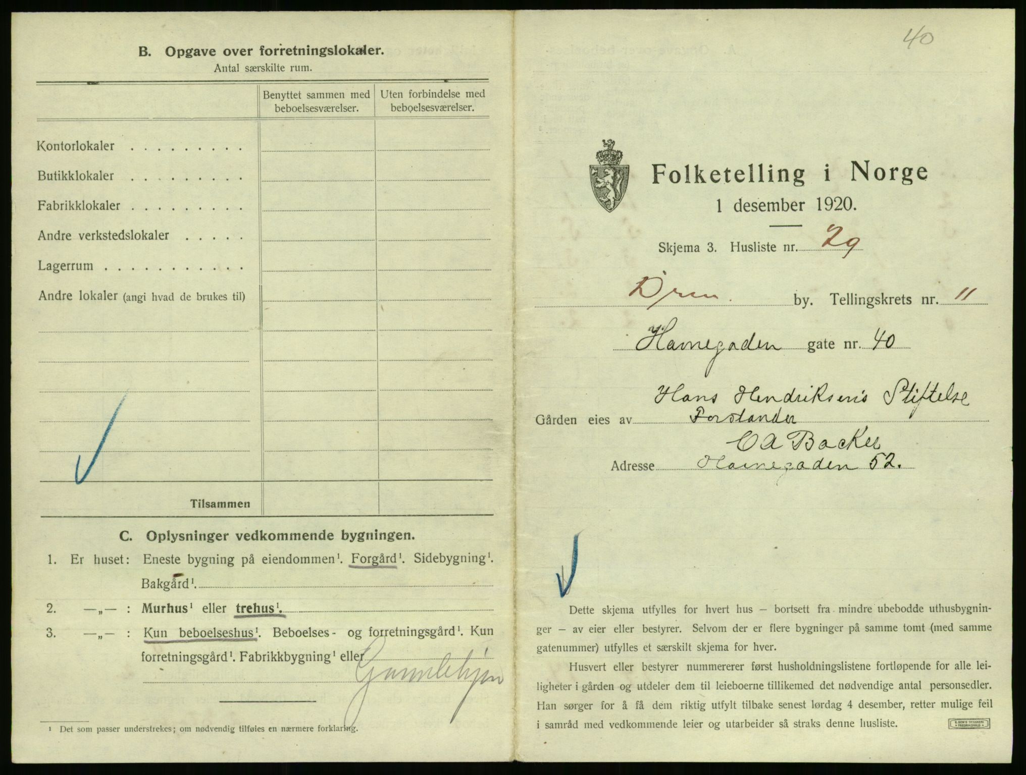 SAKO, 1920 census for Drammen, 1920, p. 71782