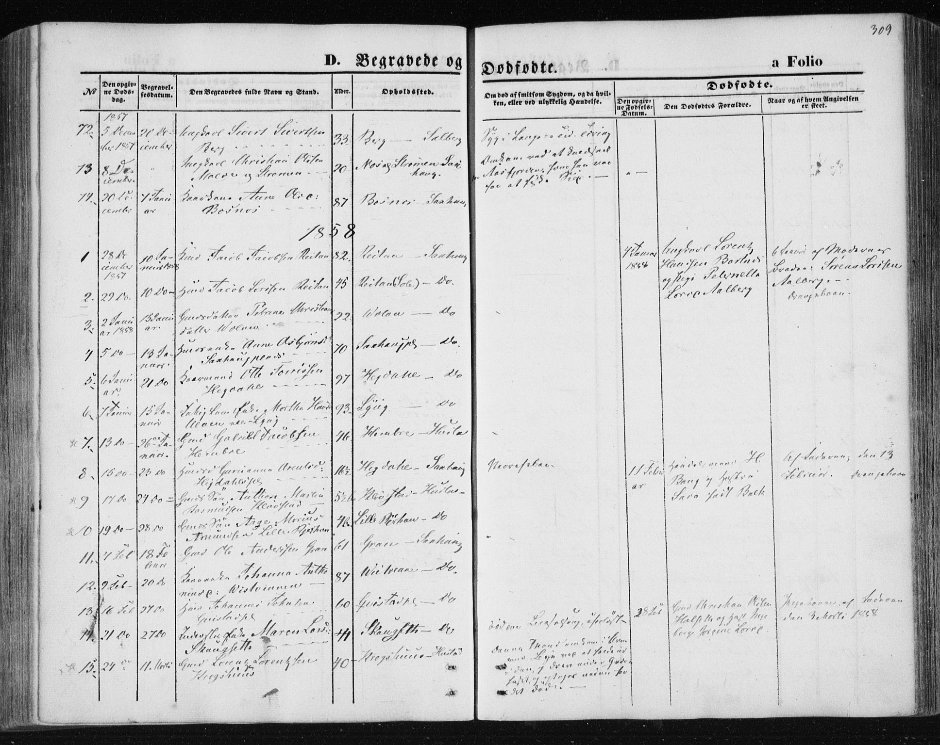Ministerialprotokoller, klokkerbøker og fødselsregistre - Nord-Trøndelag, SAT/A-1458/730/L0283: Parish register (official) no. 730A08, 1855-1865, p. 309