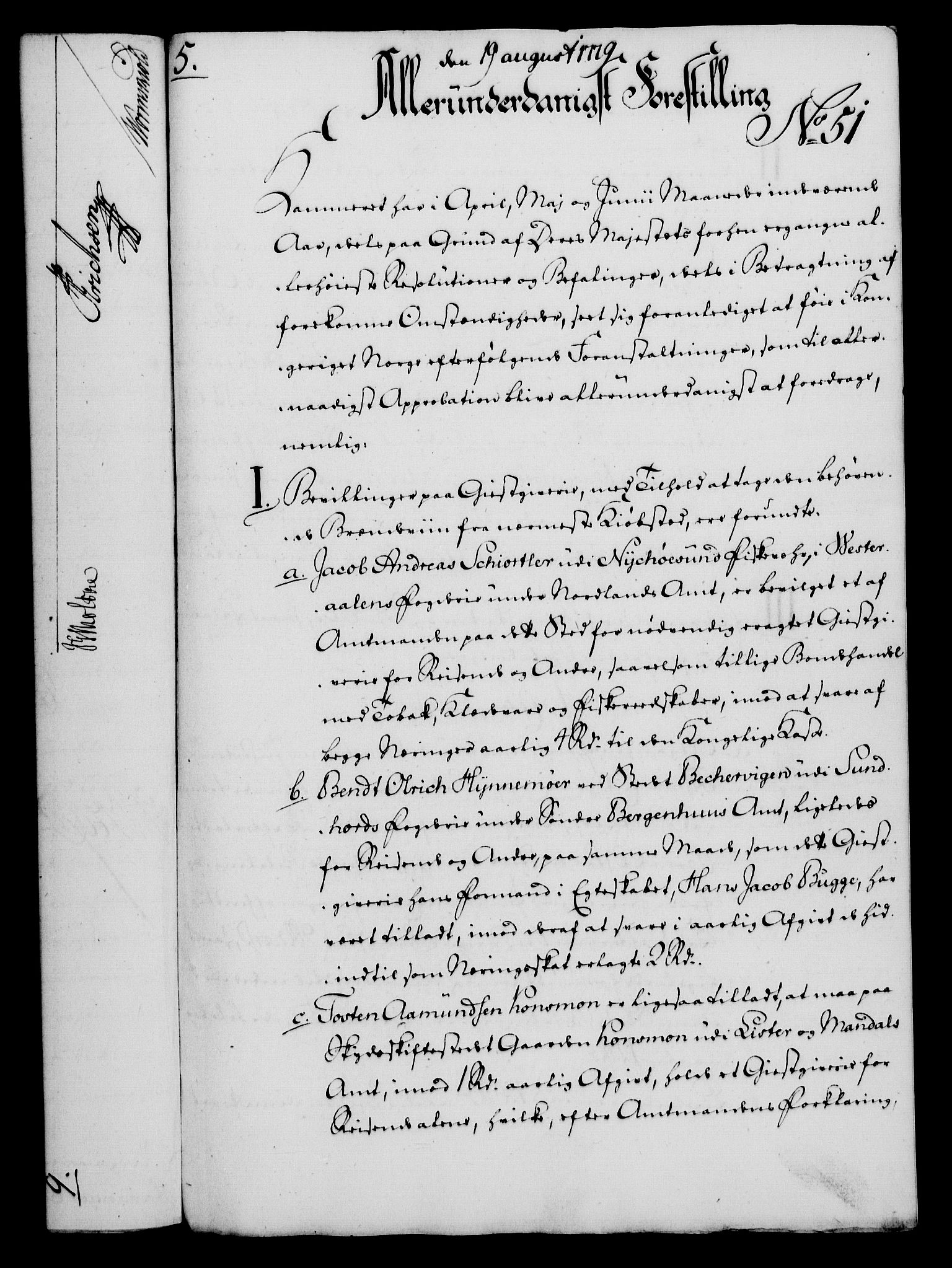 Rentekammeret, Kammerkanselliet, RA/EA-3111/G/Gf/Gfa/L0061: Norsk relasjons- og resolusjonsprotokoll (merket RK 52.61), 1779, p. 368