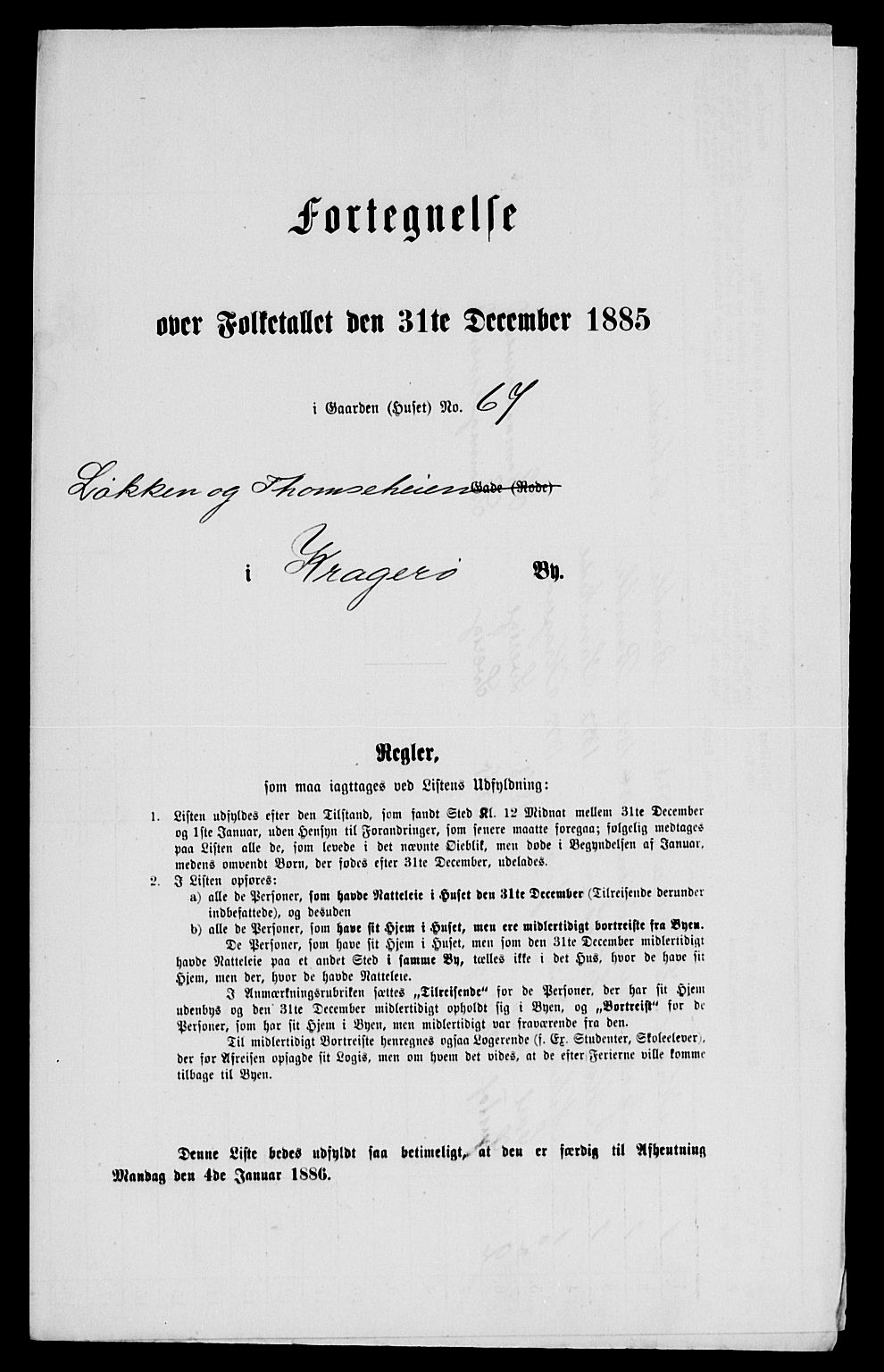 SAKO, 1885 census for 0801 Kragerø, 1885, p. 788