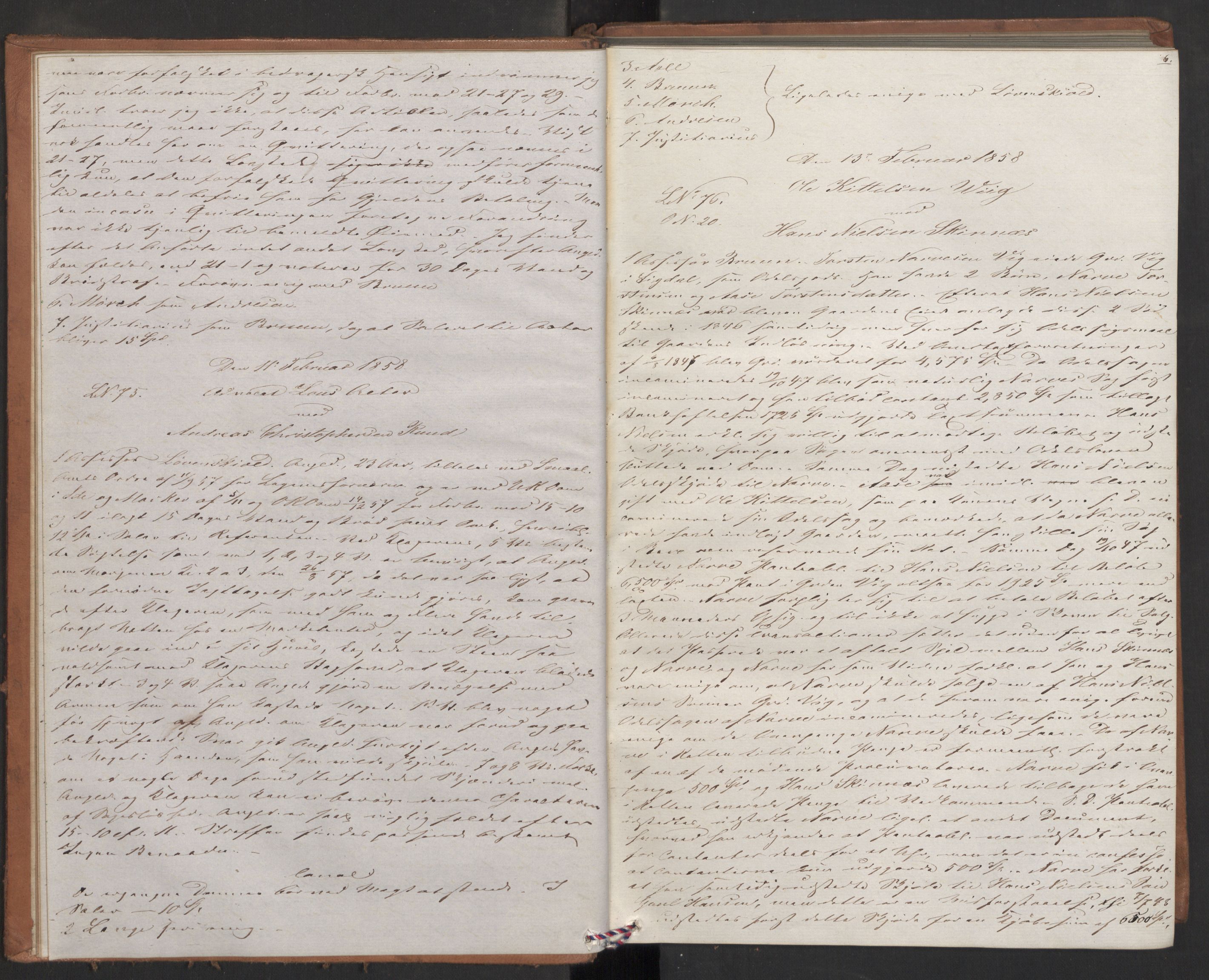 Høyesterett, AV/RA-S-1002/E/Eb/Eba/L0048/0002: Voteringsprotokoller / Voteringsprotokoll, 1858, p. 5b-6a
