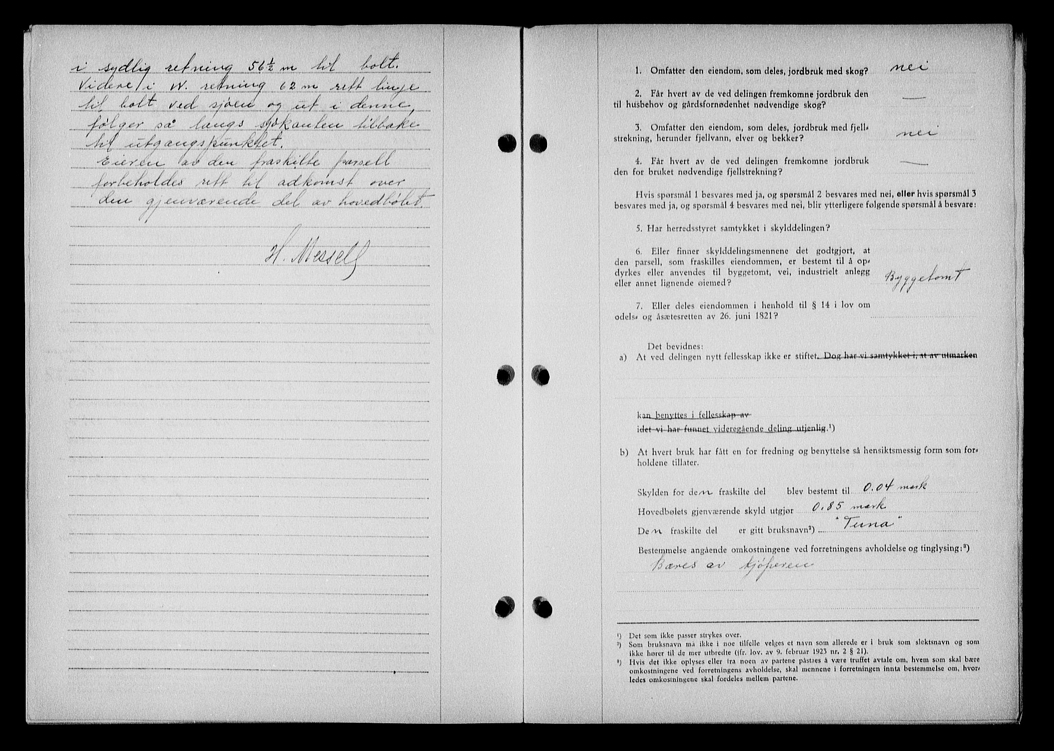 Nedenes sorenskriveri, AV/SAK-1221-0006/G/Gb/Gba/L0048: Mortgage book no. A-II, 1940-1941, Diary no: : 694/1941