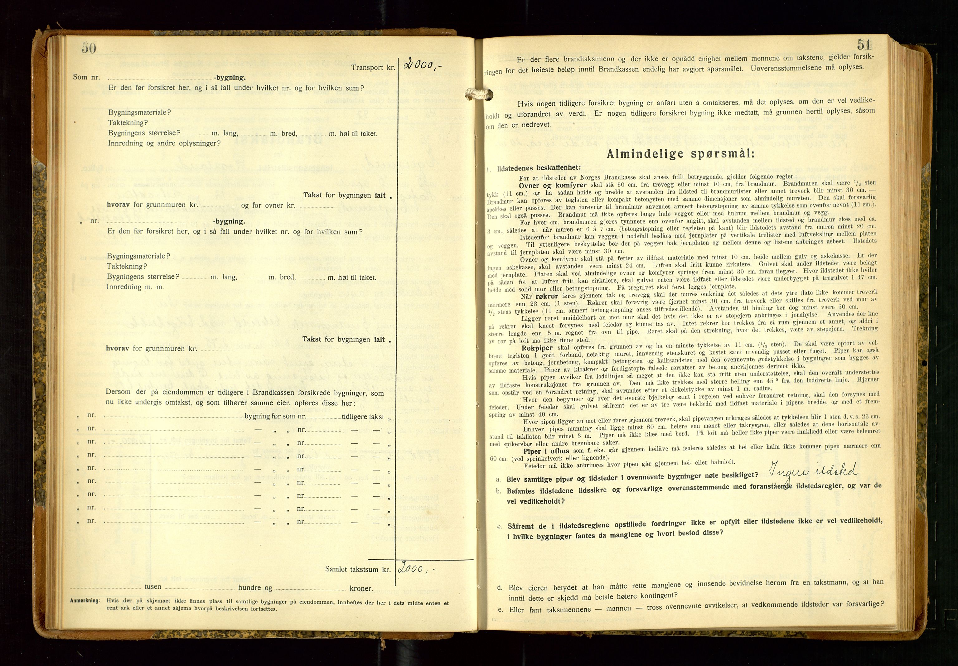 Eigersund lensmannskontor, AV/SAST-A-100171/Gob/L0006: "Brandtakstprotokoll", 1934-1938, p. 50-51