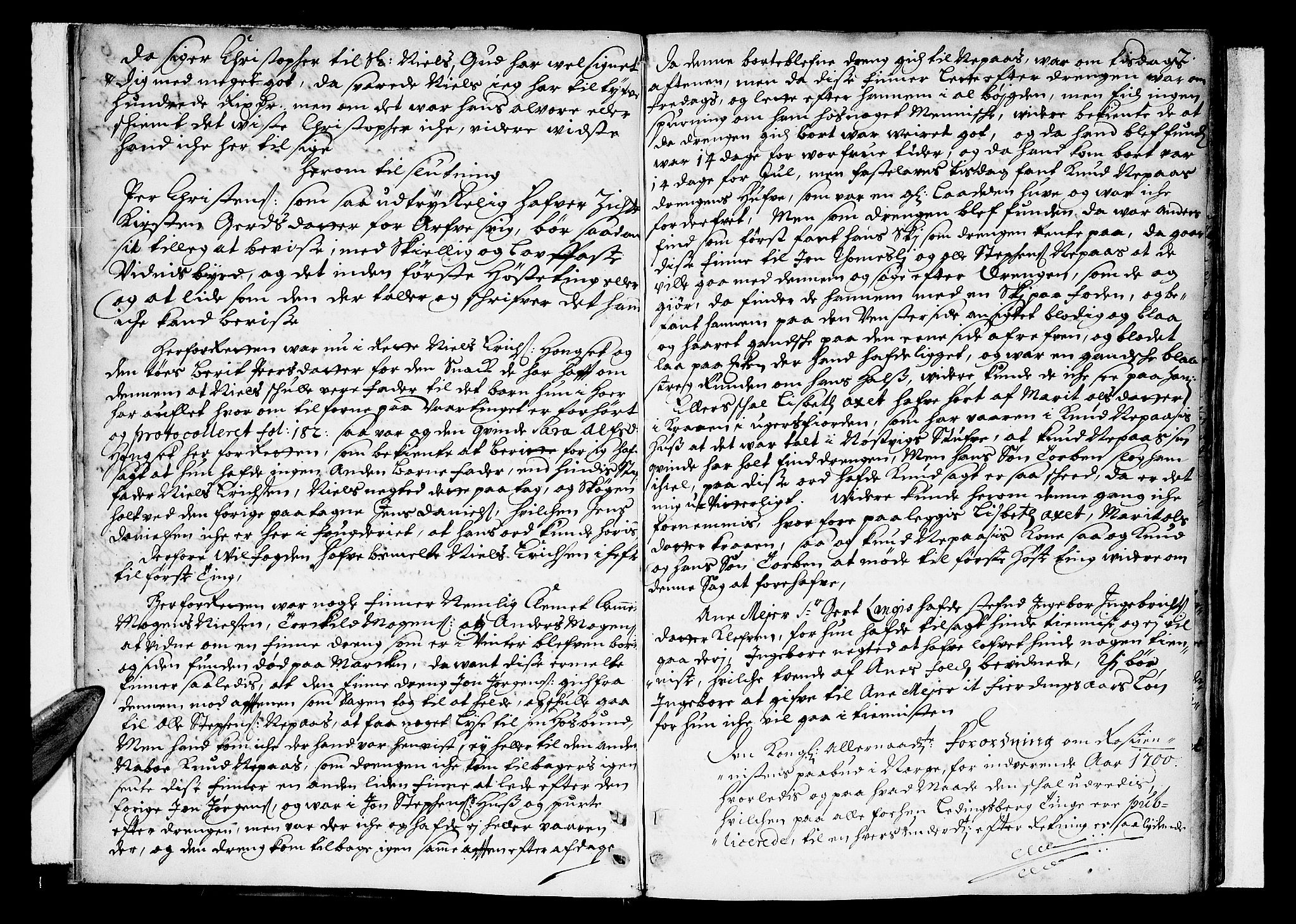 Helgeland sorenskriveri, AV/SAT-A-0004/1/1A/L0003: Tingbok 3, 1700-1709, p. 7