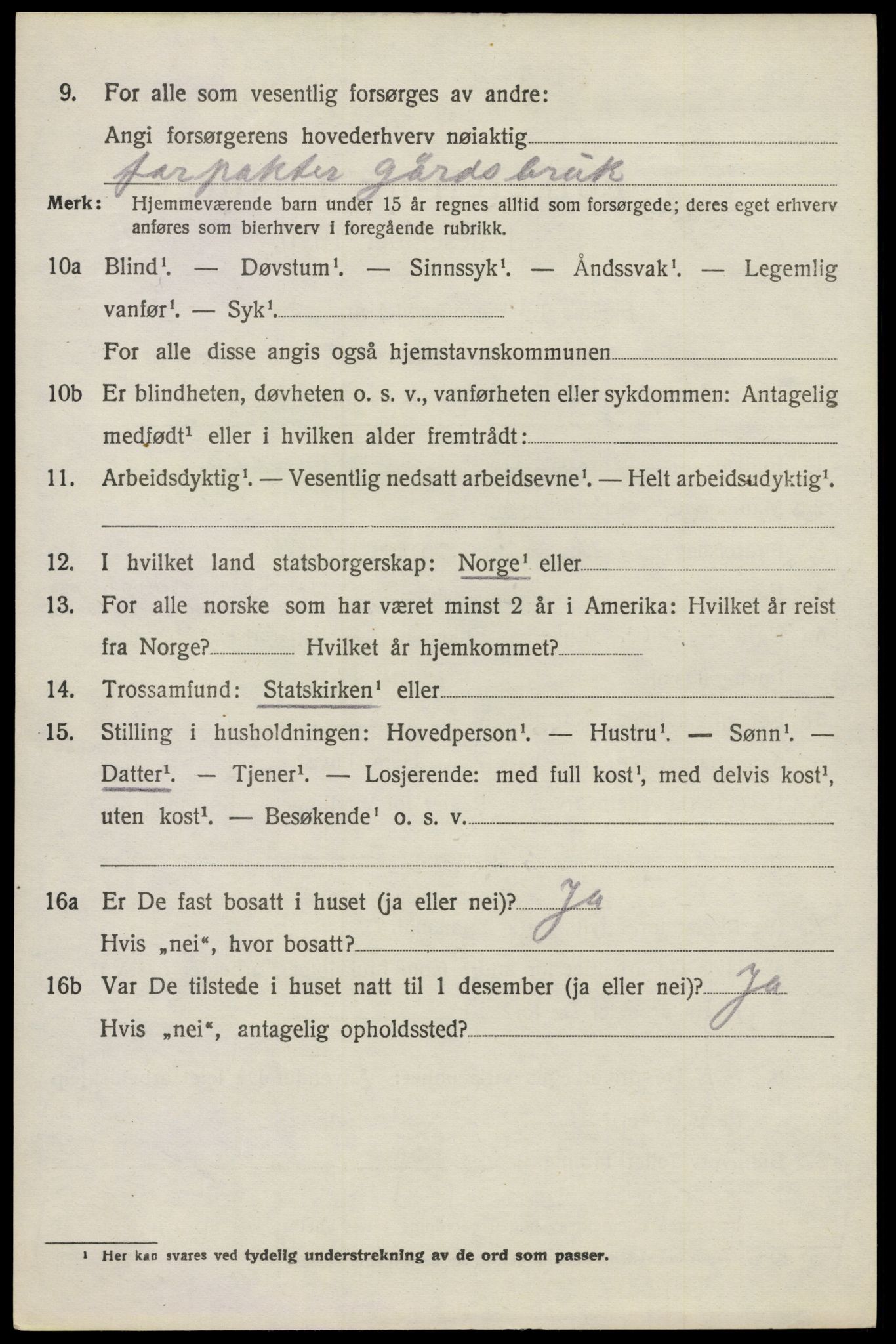 SAO, 1920 census for Høland, 1920, p. 9952