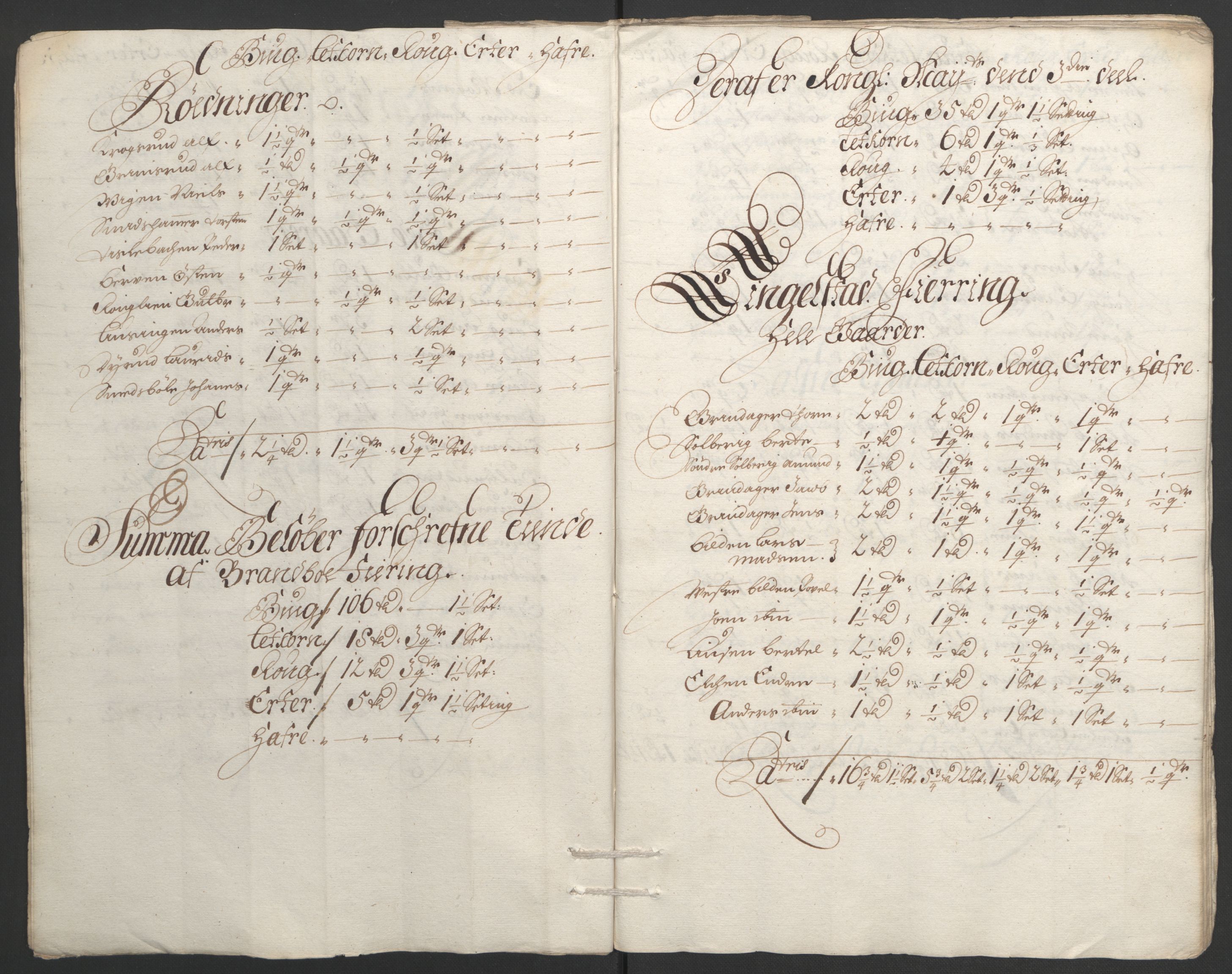 Rentekammeret inntil 1814, Reviderte regnskaper, Fogderegnskap, RA/EA-4092/R18/L1292: Fogderegnskap Hadeland, Toten og Valdres, 1693-1694, p. 212