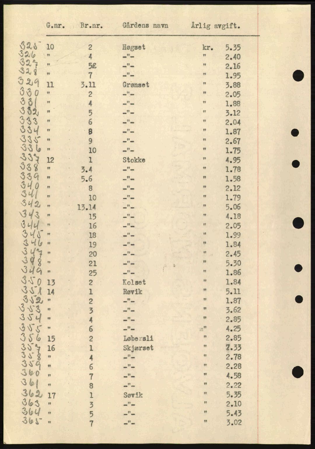 Nordmøre sorenskriveri, AV/SAT-A-4132/1/2/2Ca: Mortgage book no. B88, 1941-1942, Diary no: : 292/1942