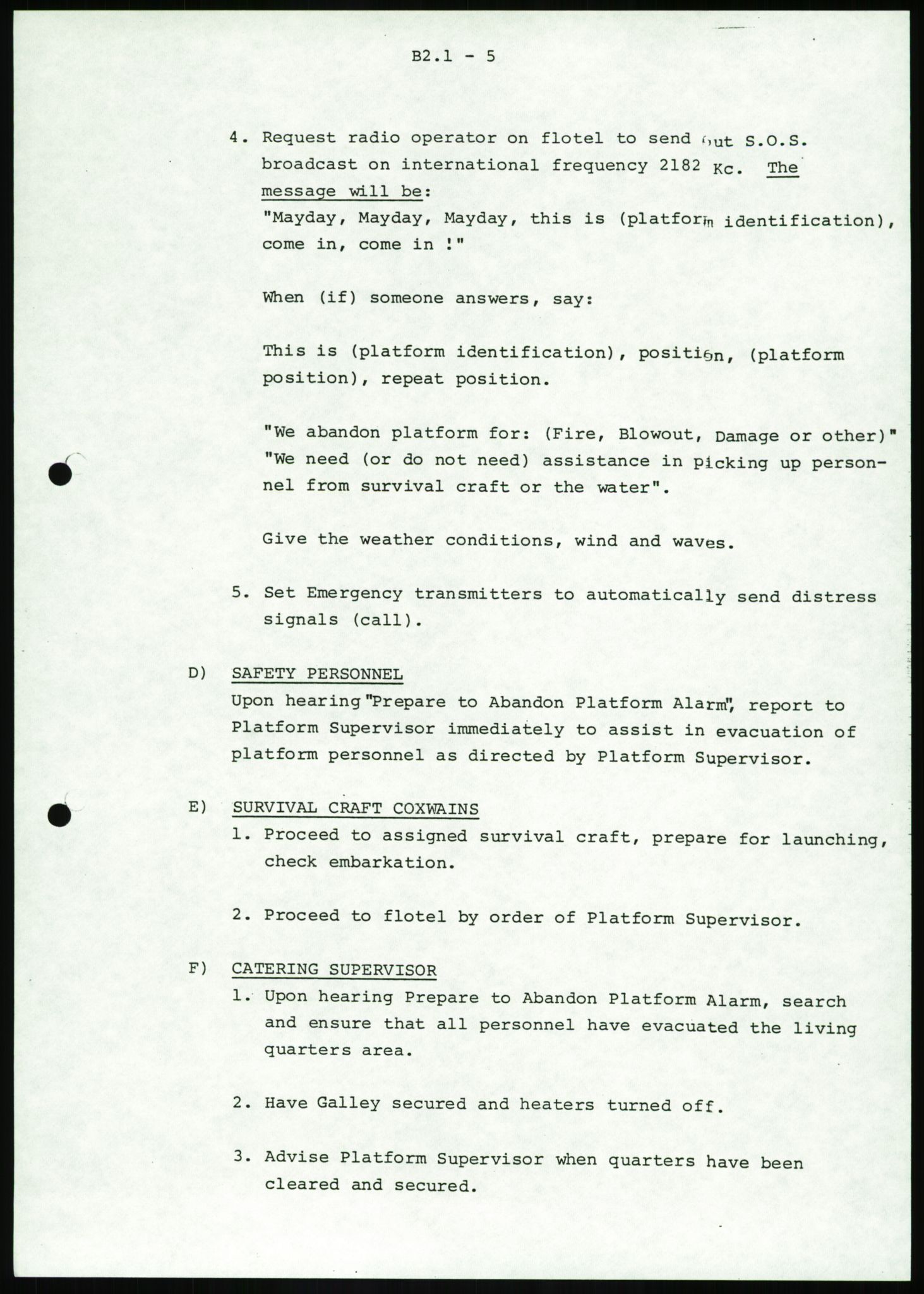 Justisdepartementet, Granskningskommisjonen ved Alexander Kielland-ulykken 27.3.1980, AV/RA-S-1165/D/L0016: O Beredskapsplaner (Doku.liste + O1-O3 av 3), 1980-1981, p. 305