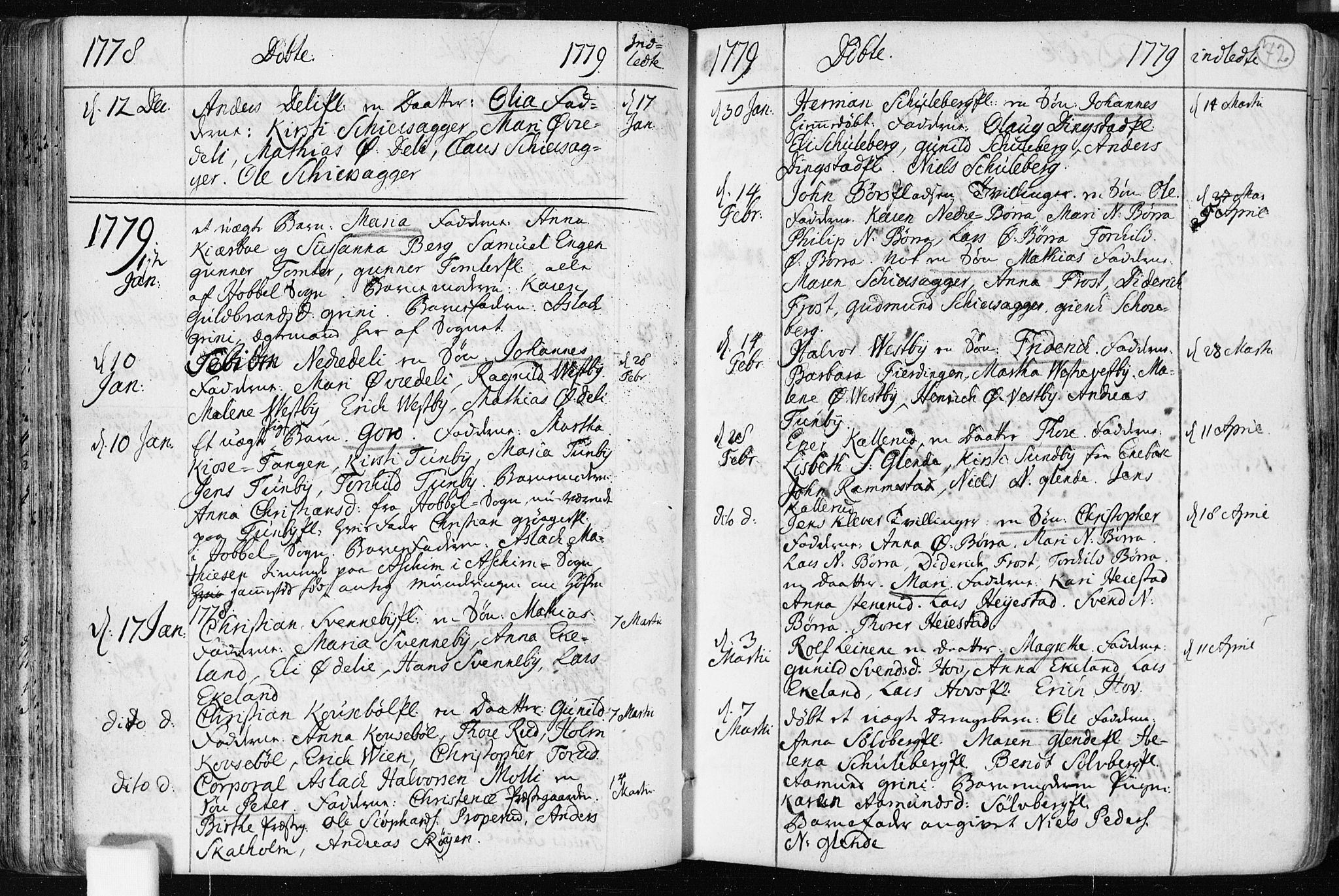 Spydeberg prestekontor Kirkebøker, SAO/A-10924/F/Fa/L0003: Parish register (official) no. I 3, 1778-1814, p. 72