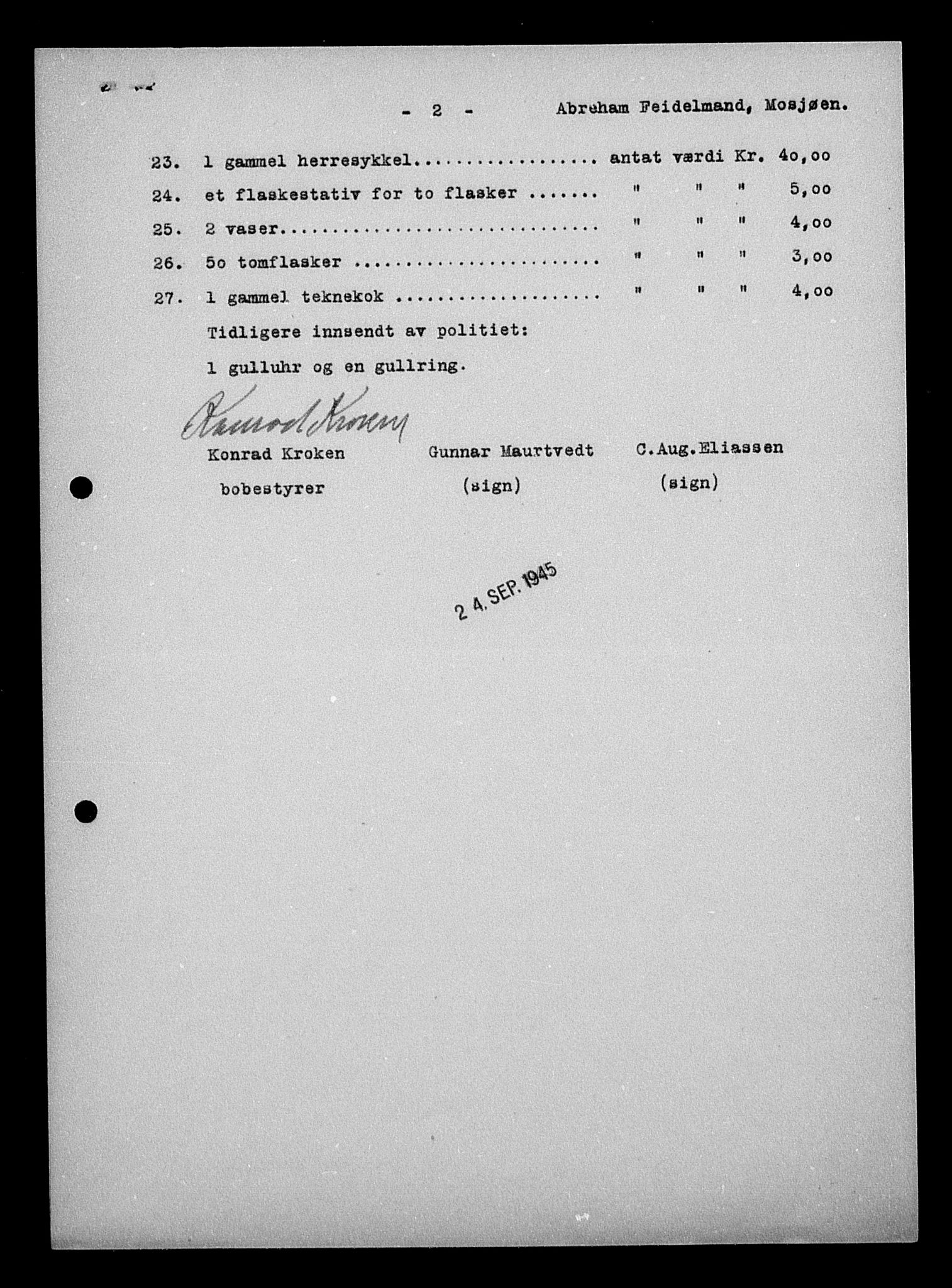 Justisdepartementet, Tilbakeføringskontoret for inndratte formuer, AV/RA-S-1564/H/Hc/Hcb/L0912: --, 1945-1947, p. 31