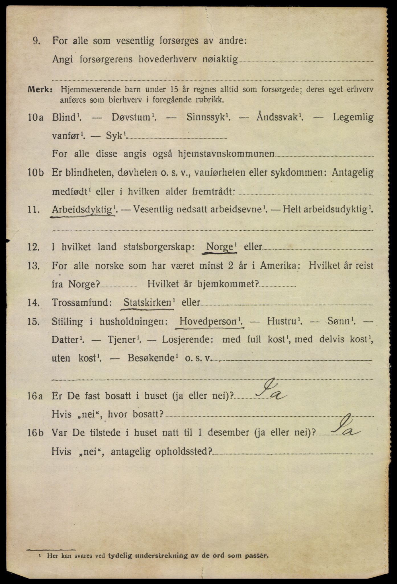 SAK, 1920 census for Kristiansand, 1920, p. 11118