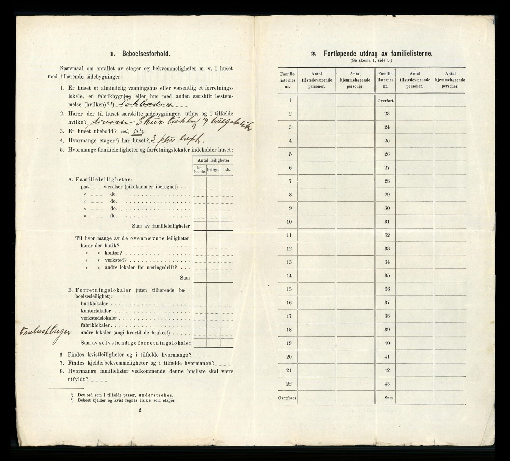 RA, 1910 census for Bergen, 1910, p. 2258