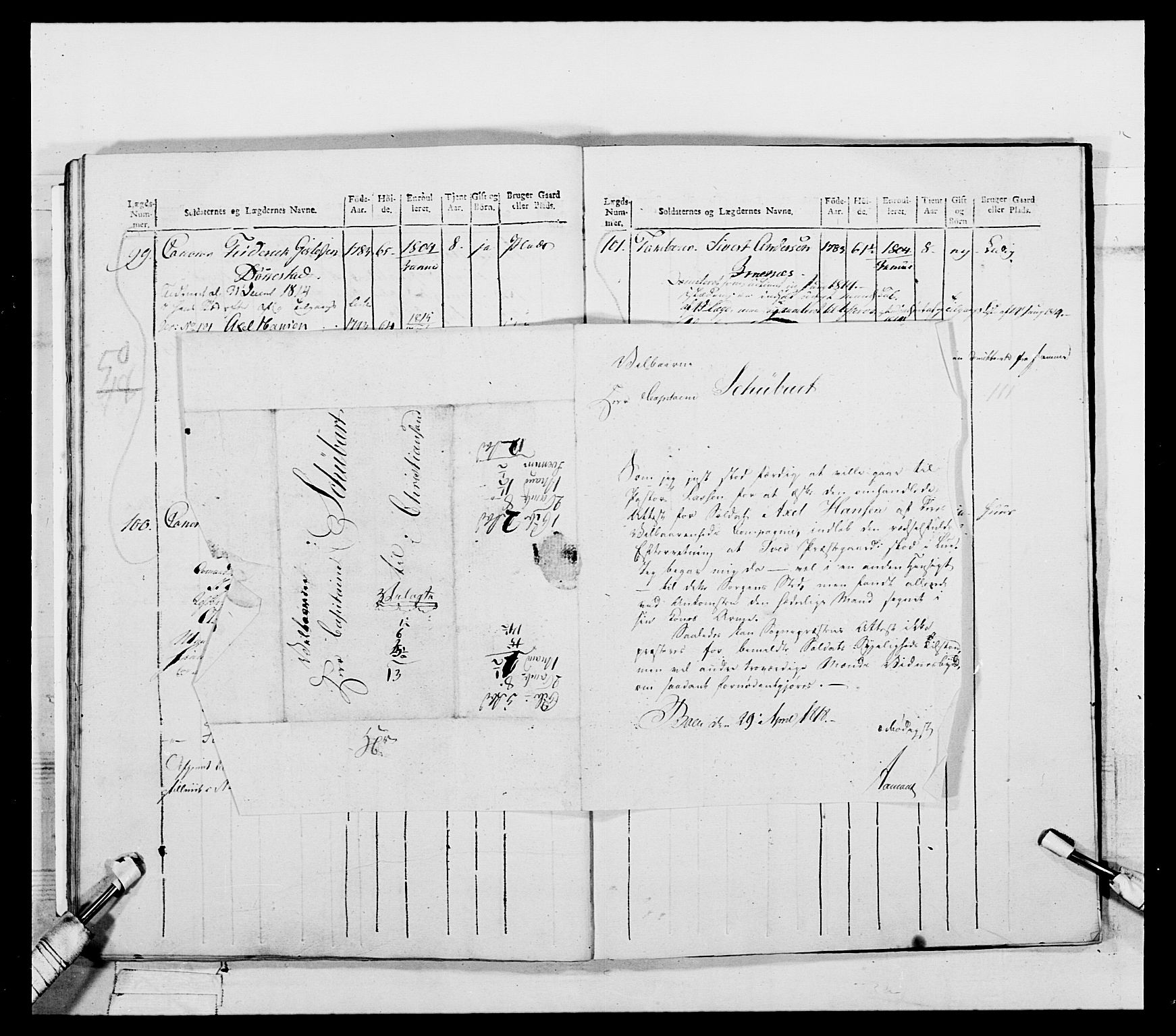 Generalitets- og kommissariatskollegiet, Det kongelige norske kommissariatskollegium, AV/RA-EA-5420/E/Eh/L0112: Vesterlenske nasjonale infanteriregiment, 1812, p. 602