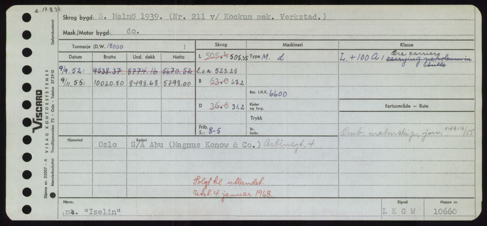 Sjøfartsdirektoratet med forløpere, Skipsmålingen, AV/RA-S-1627/H/Hd/L0018: Fartøy, I, p. 265