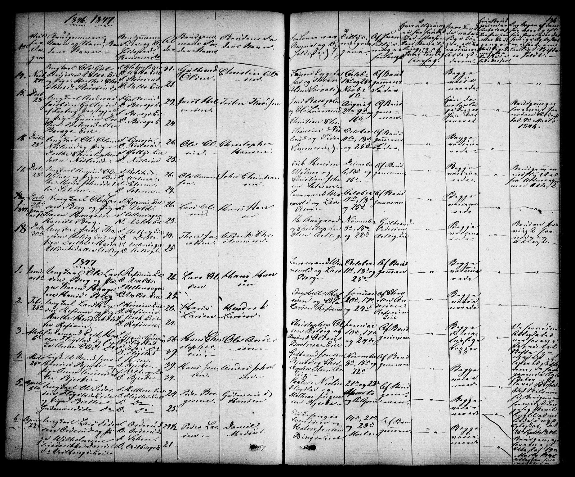 Sørum prestekontor Kirkebøker, SAO/A-10303/F/Fa/L0005: Parish register (official) no. I 5, 1846-1863, p. 186