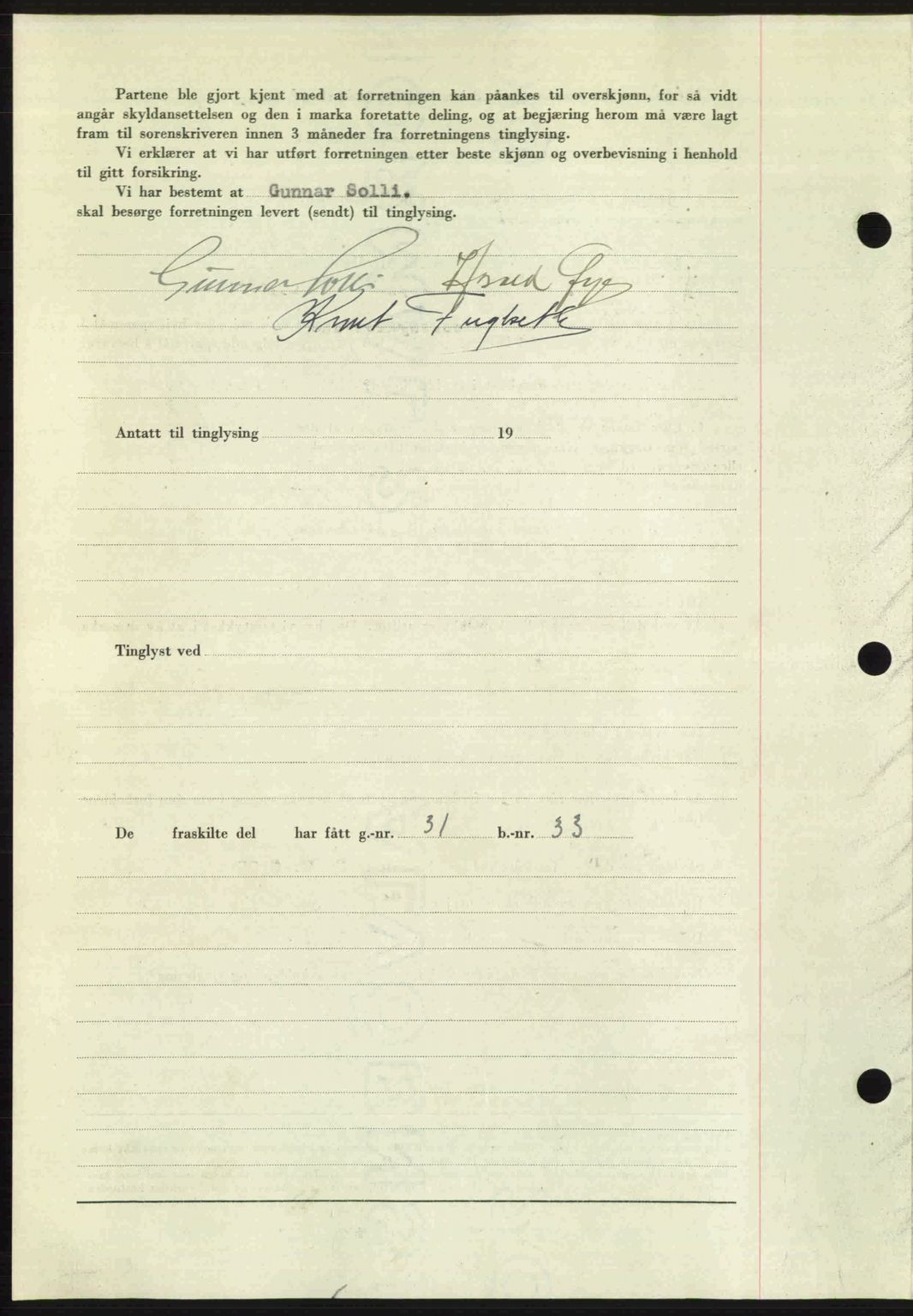 Romsdal sorenskriveri, AV/SAT-A-4149/1/2/2C: Mortgage book no. A23, 1947-1947, Diary no: : 2064/1947