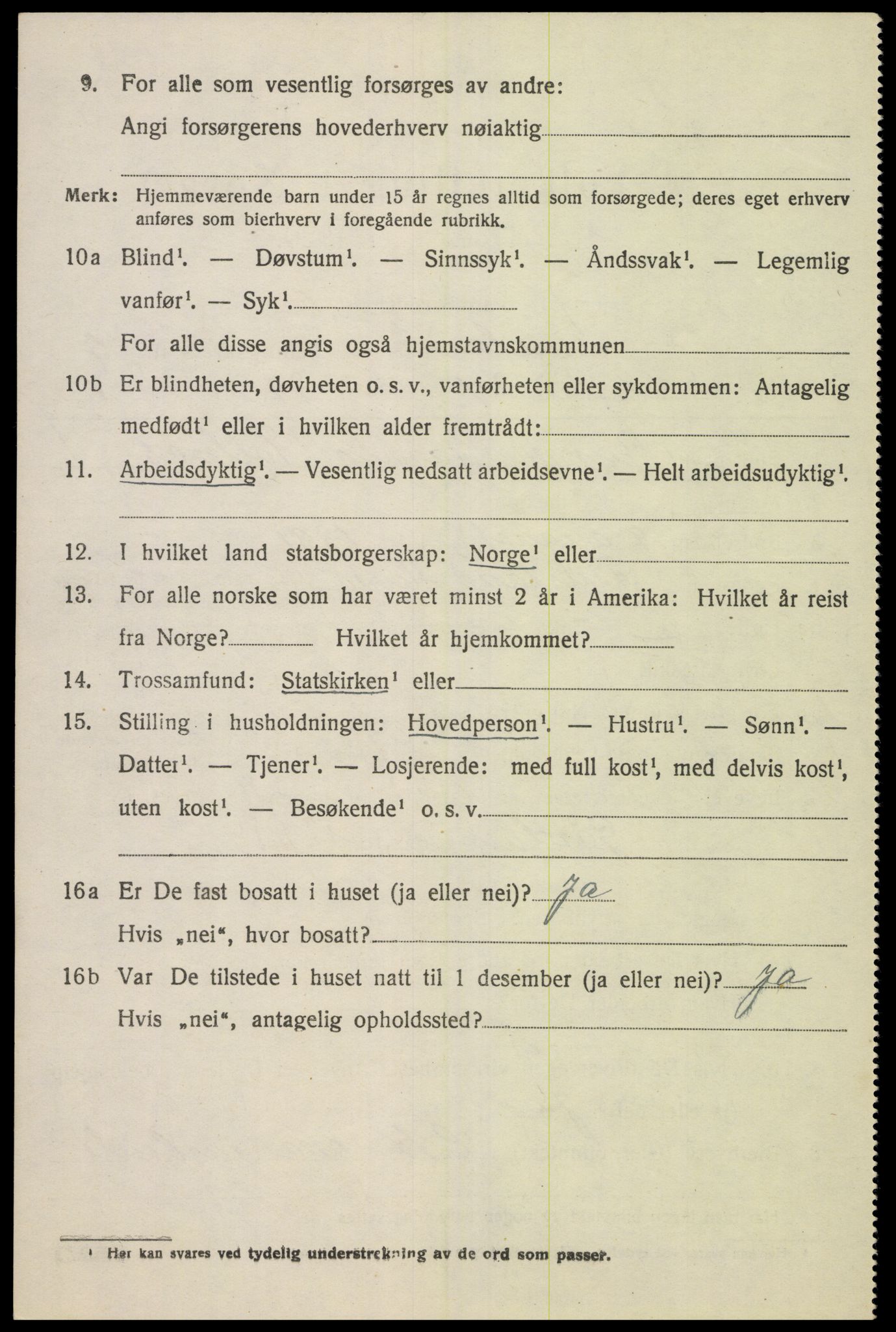 SAK, 1920 census for Finsland, 1920, p. 1989