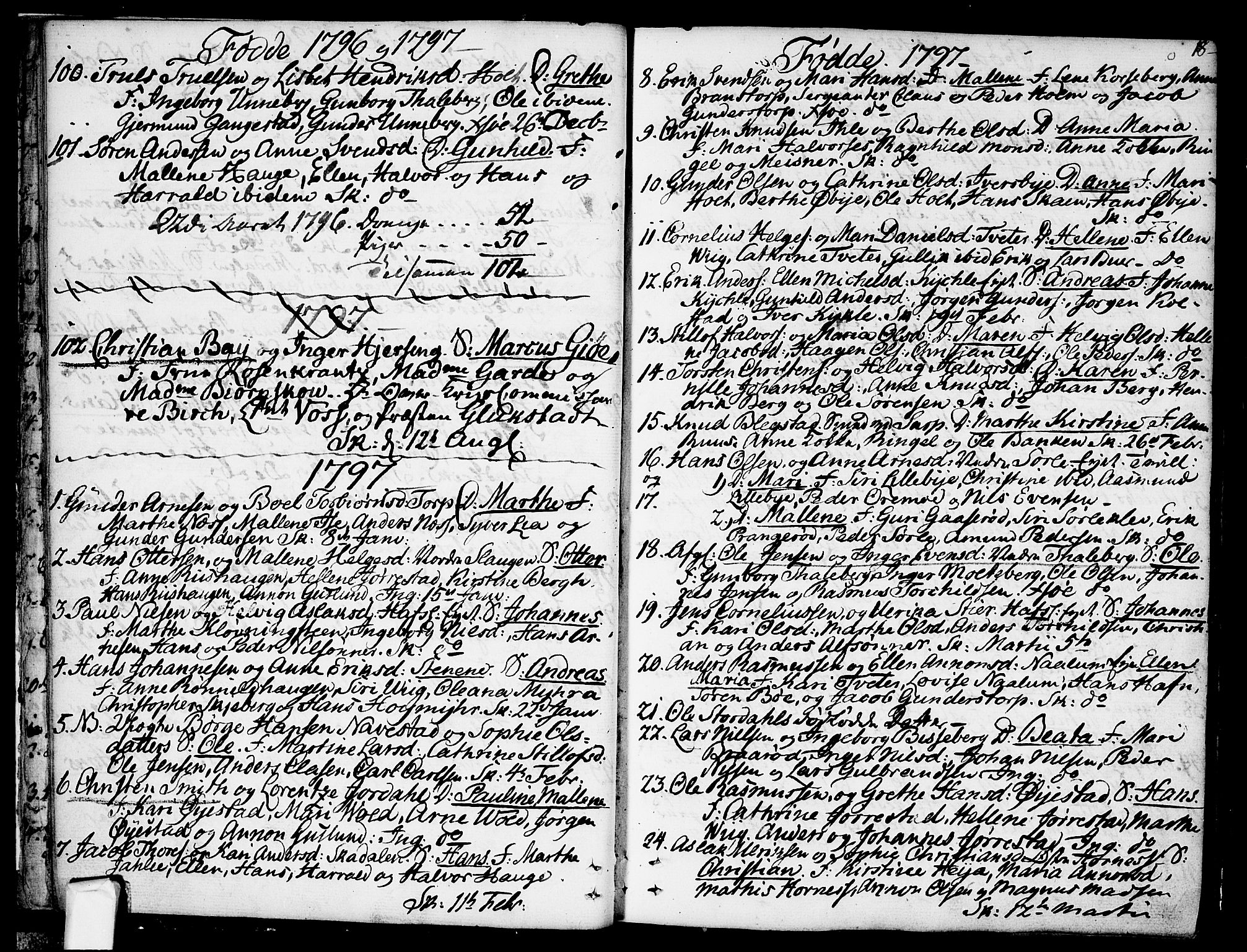 Skjeberg prestekontor Kirkebøker, SAO/A-10923/F/Fa/L0003: Parish register (official) no. I 3, 1792-1814, p. 18