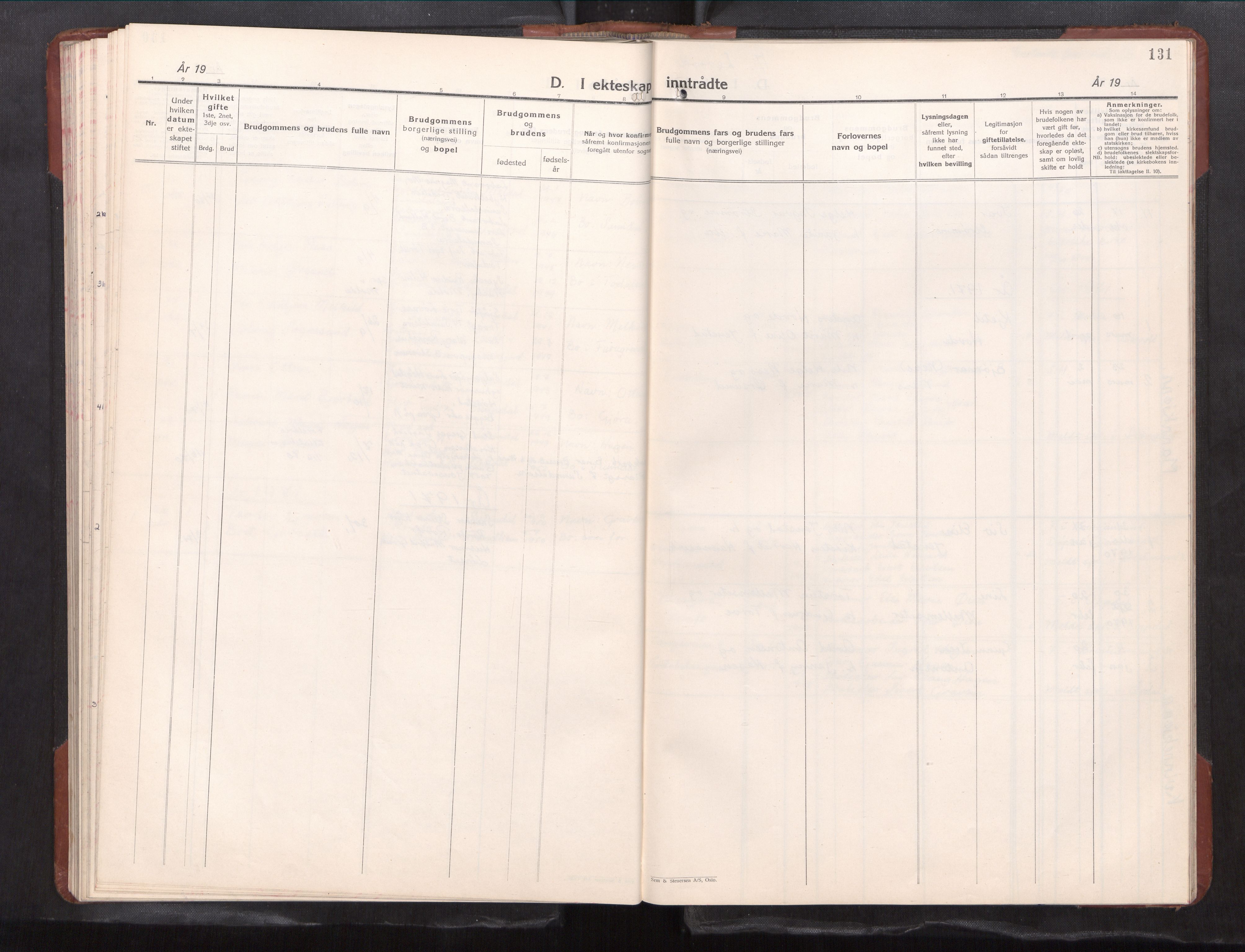 Ministerialprotokoller, klokkerbøker og fødselsregistre - Møre og Romsdal, SAT/A-1454/591/L1021: Parish register (copy) no. 591---, 1930-1971, p. 131