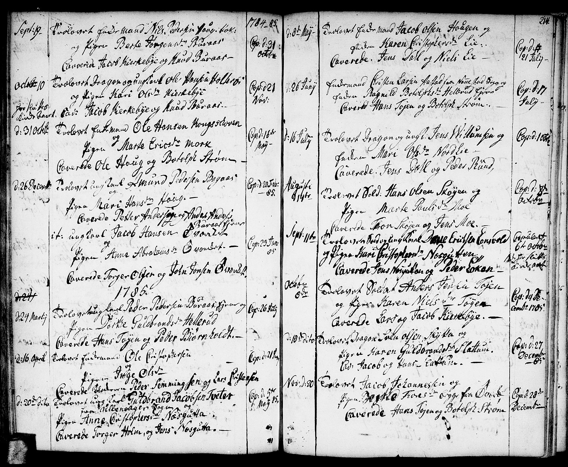 Nittedal prestekontor Kirkebøker, AV/SAO-A-10365a/F/Fa/L0002: Parish register (official) no. I 2, 1779-1814, p. 214