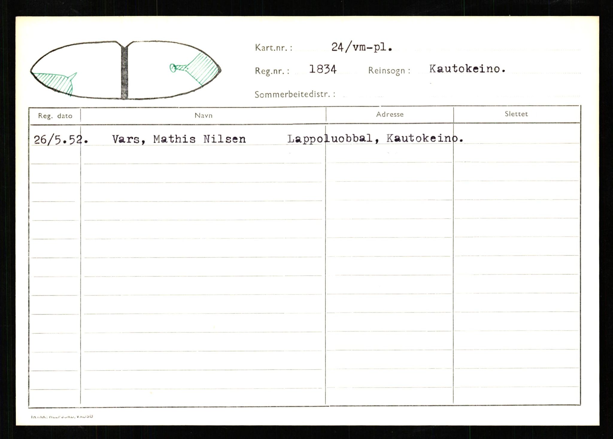 Lappefogden i Finnmark/Reindriftsforvaltningen Øst-Finnmark, AV/SATØ-S-1461/G/Ge/Gea/L0003: Kautokeino nr. 15-23456, 1934-1992, p. 8