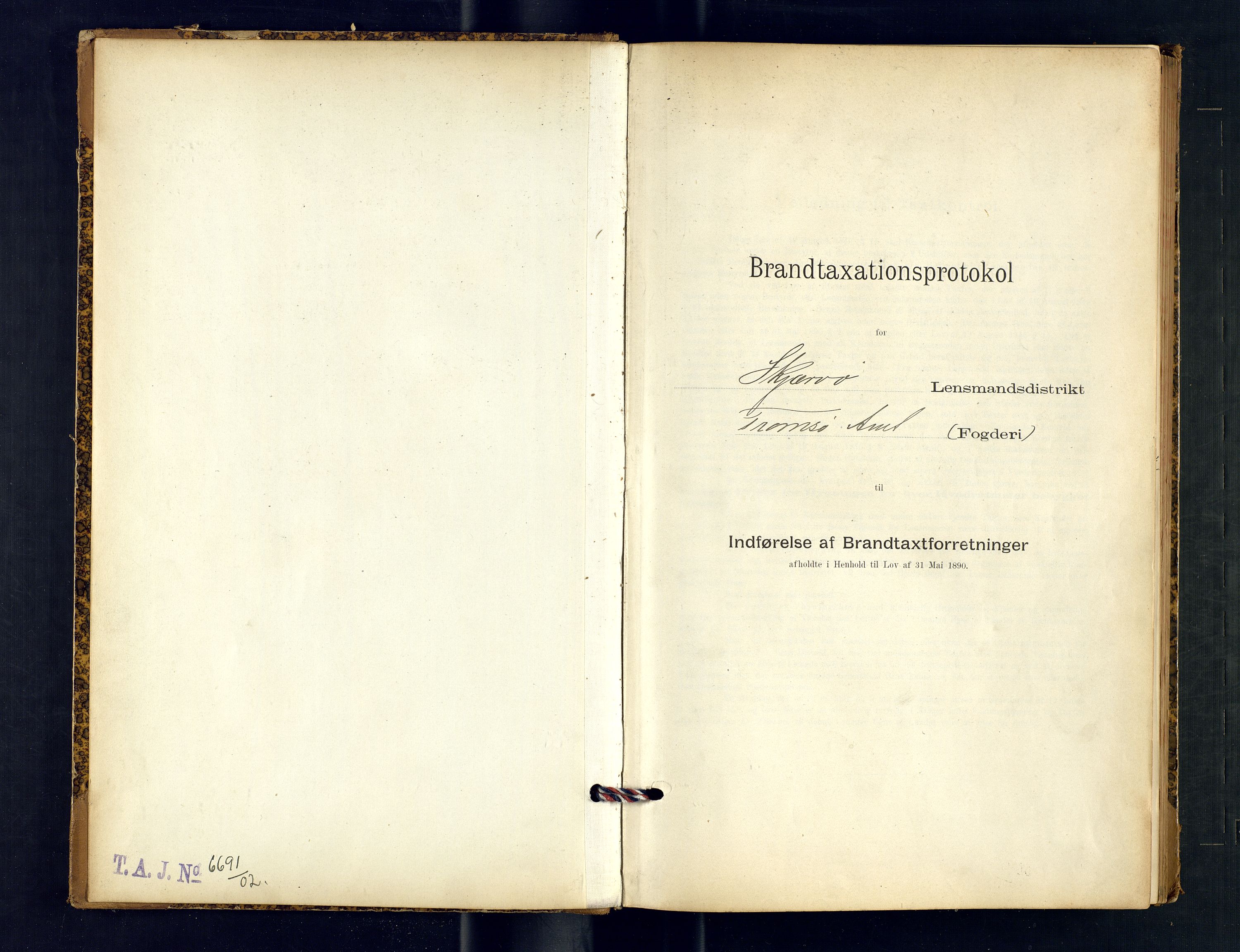 Skjervøy lensmannskontor, AV/SATØ-SATØ-63/F/Fu/Fub/L0244: Branntakstprotokoll (S), 1902-1908