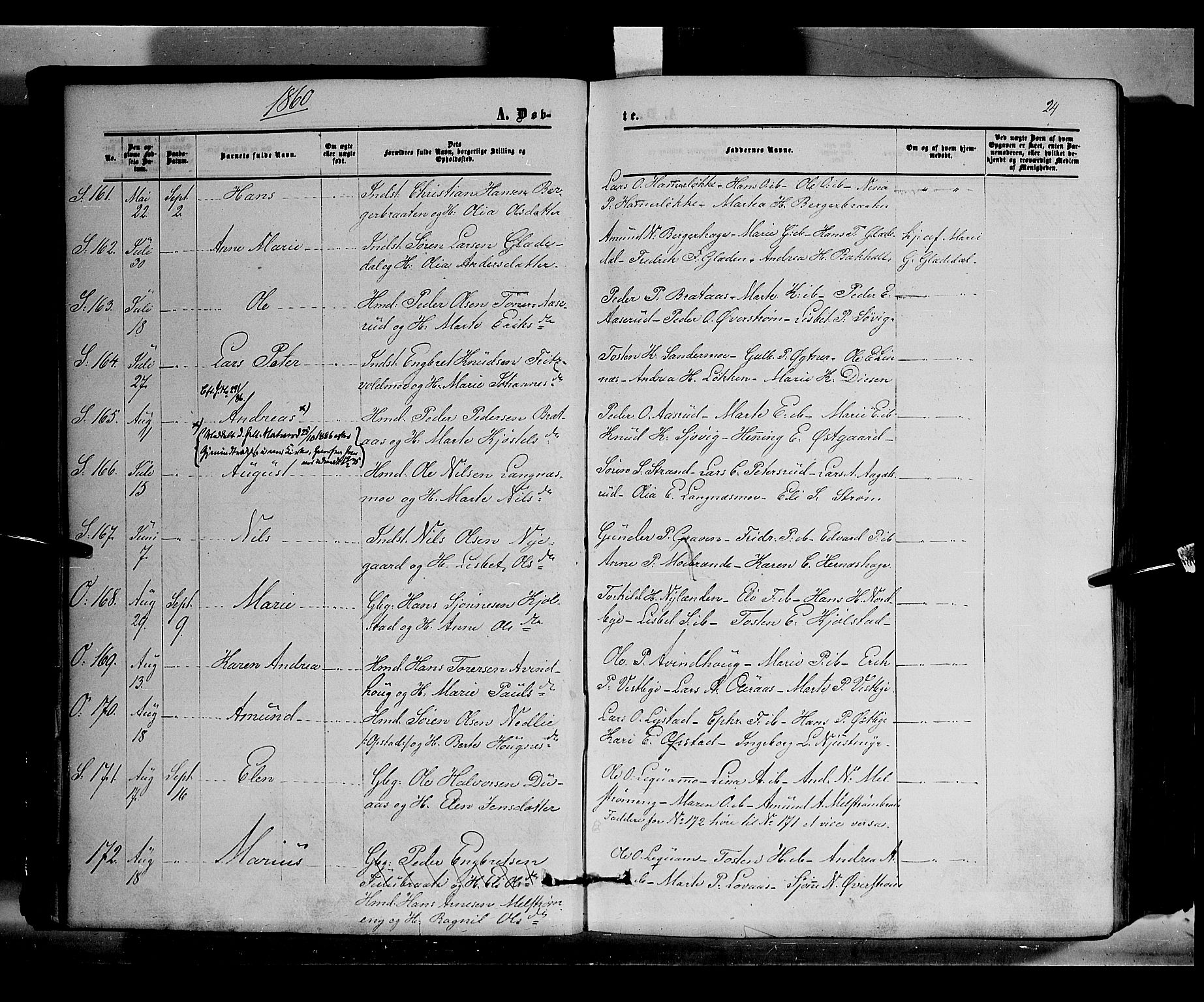 Sør-Odal prestekontor, AV/SAH-PREST-030/H/Ha/Haa/L0002: Parish register (official) no. 2, 1859-1863, p. 24