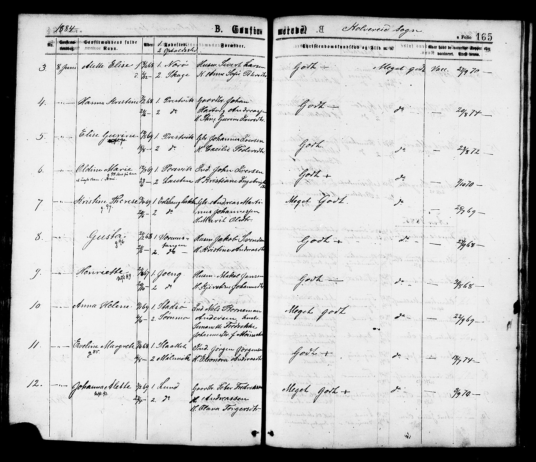 Ministerialprotokoller, klokkerbøker og fødselsregistre - Nord-Trøndelag, SAT/A-1458/780/L0642: Parish register (official) no. 780A07 /1, 1874-1885, p. 165