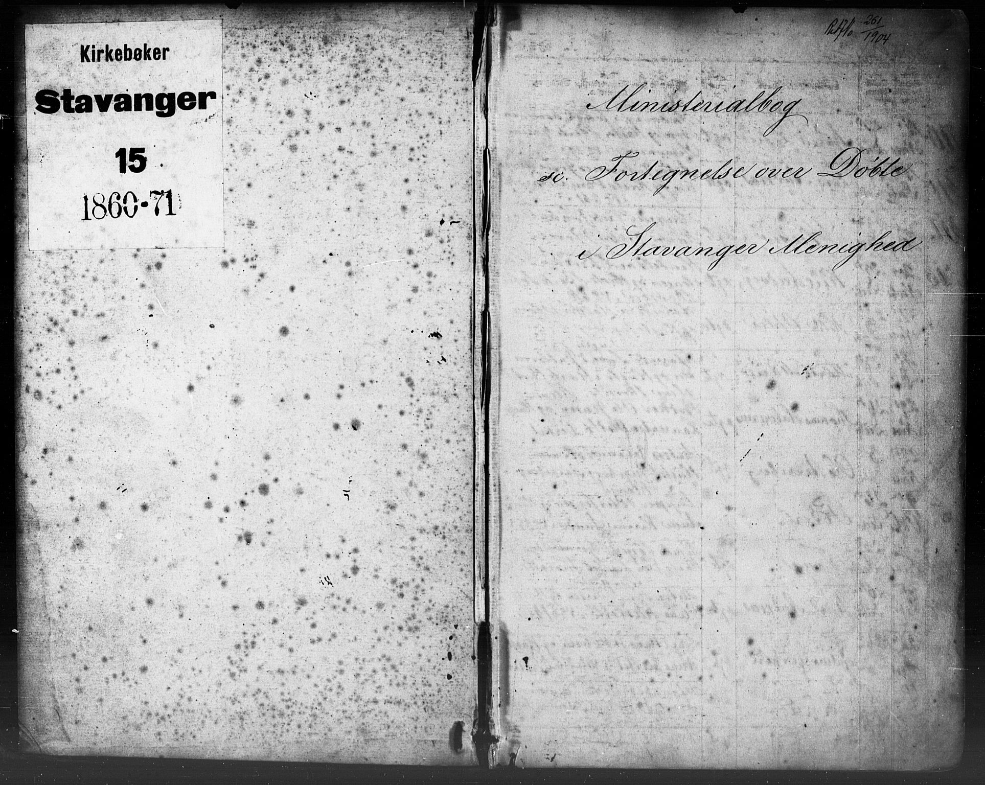 Domkirken sokneprestkontor, SAST/A-101812/001/30/30BB/L0012: Parish register (copy) no. B 12, 1860-1871