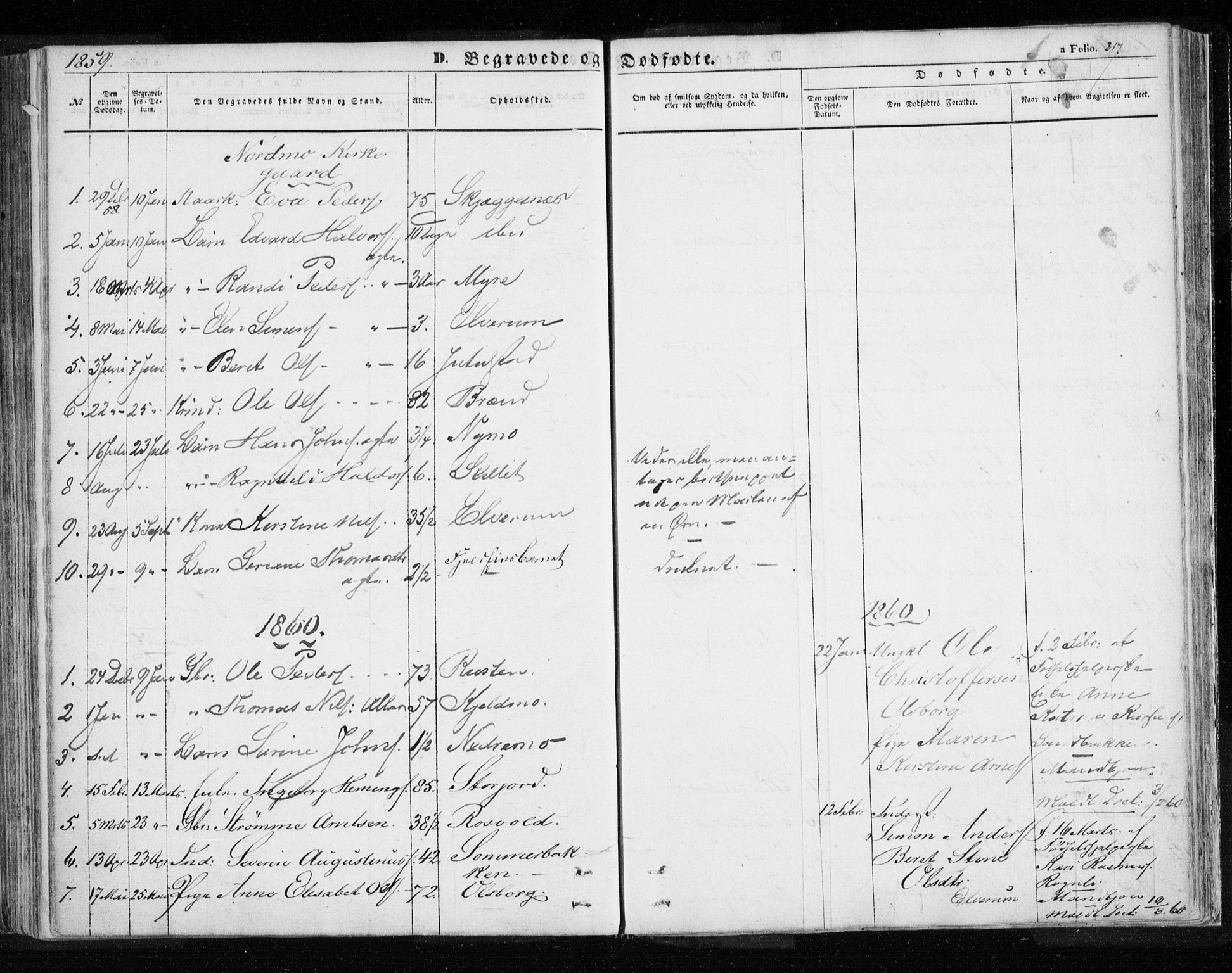 Målselv sokneprestembete, SATØ/S-1311/G/Ga/Gaa/L0003kirke: Parish register (official) no. 3, 1853-1863, p. 217