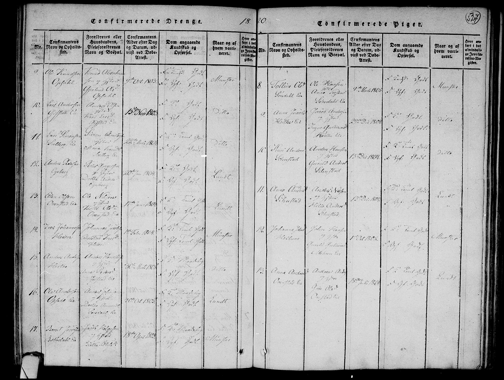 Lier kirkebøker, AV/SAKO-A-230/F/Fa/L0008: Parish register (official) no. I 8, 1813-1825, p. 526-527